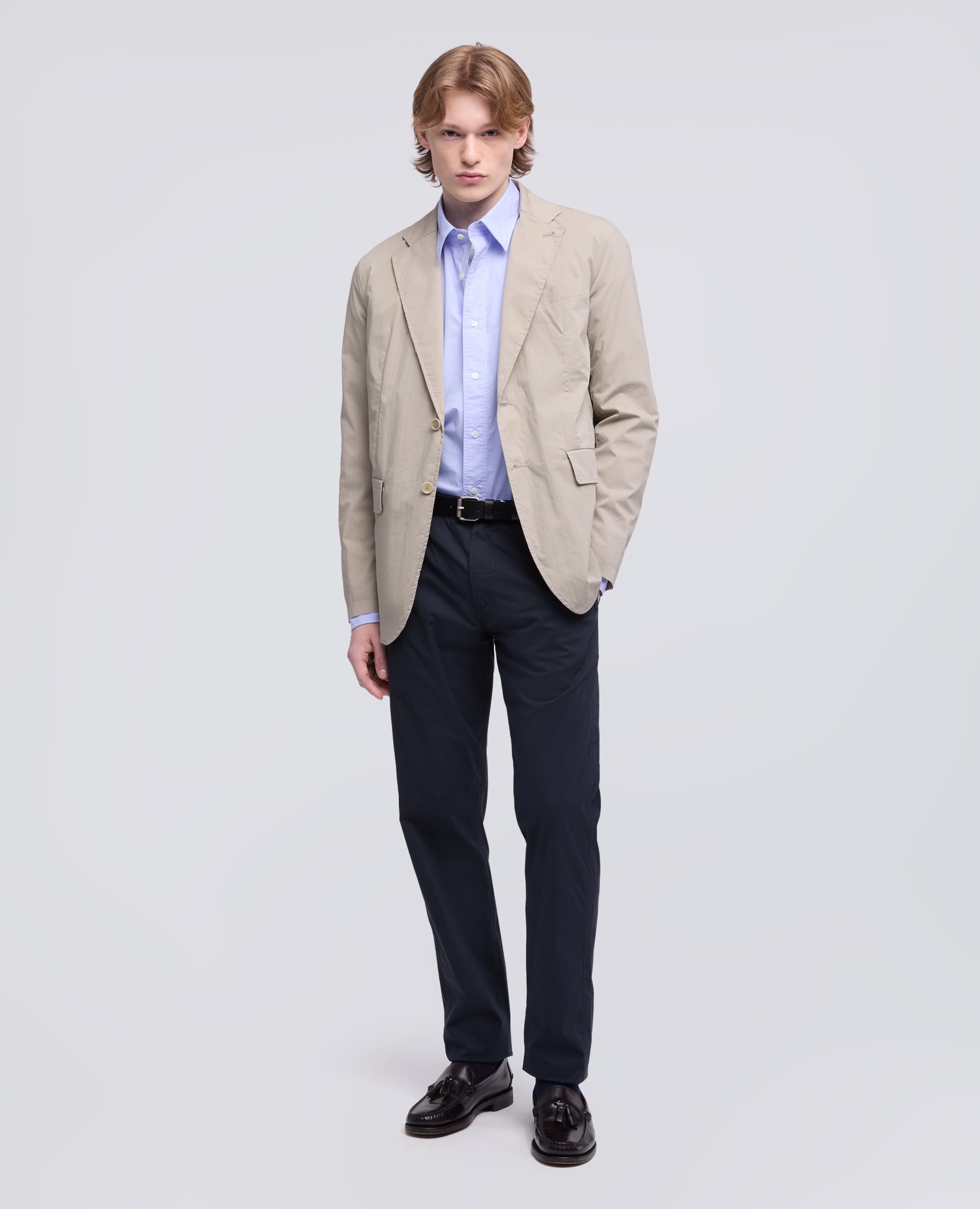 BLAZER IN POPELINE COTONE-NYLON COMFORT-COLONIALE-COLONIAL BEIGE-COLONIAL-KOLONIALBEIGE-COLONIAL