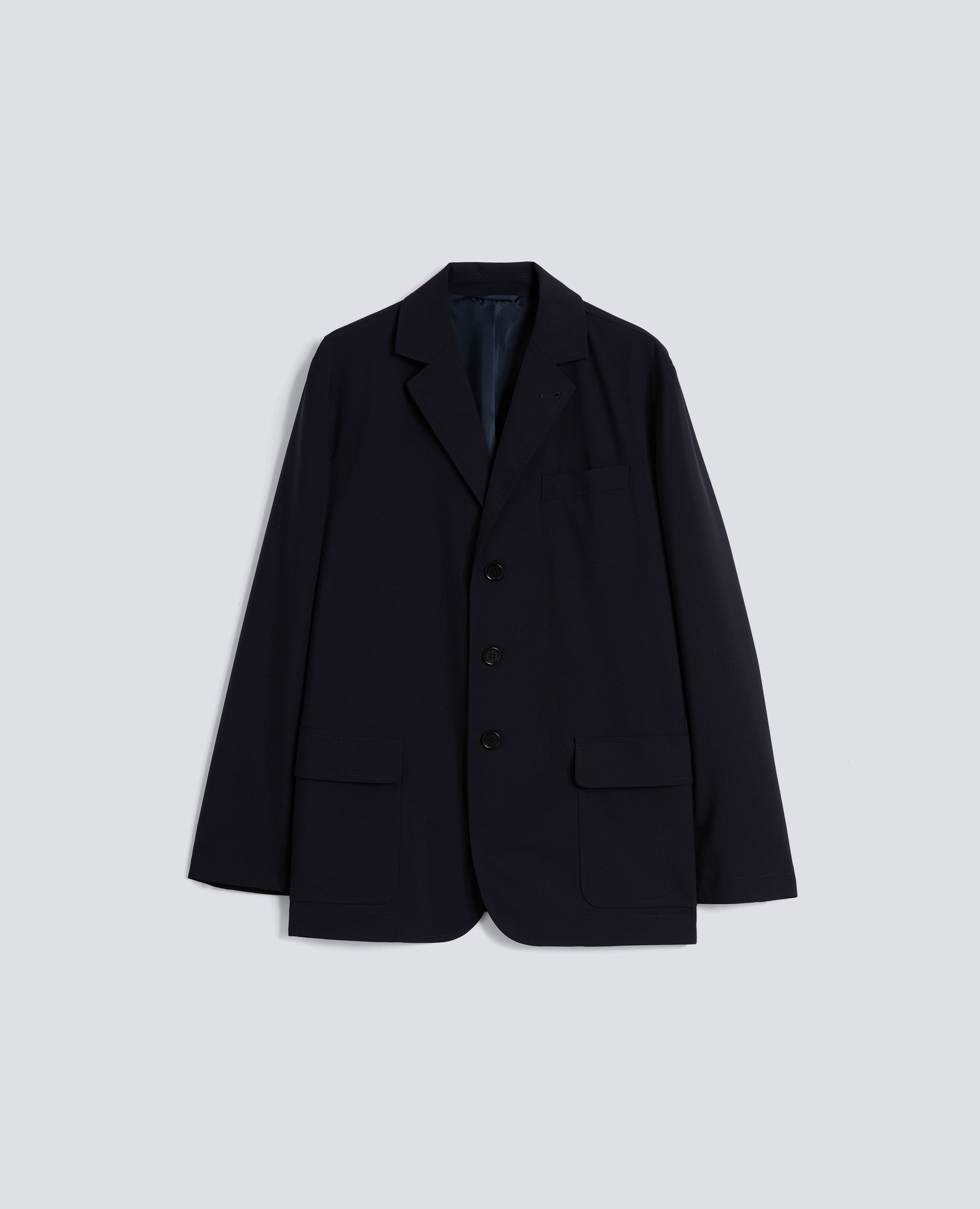 BLAZER IN LANA-POLIESTERE COMFORT-BLU/BLACK-NAVY / BLACK-BLU/BLACK-BLU/BLACK-BLU/BLACK