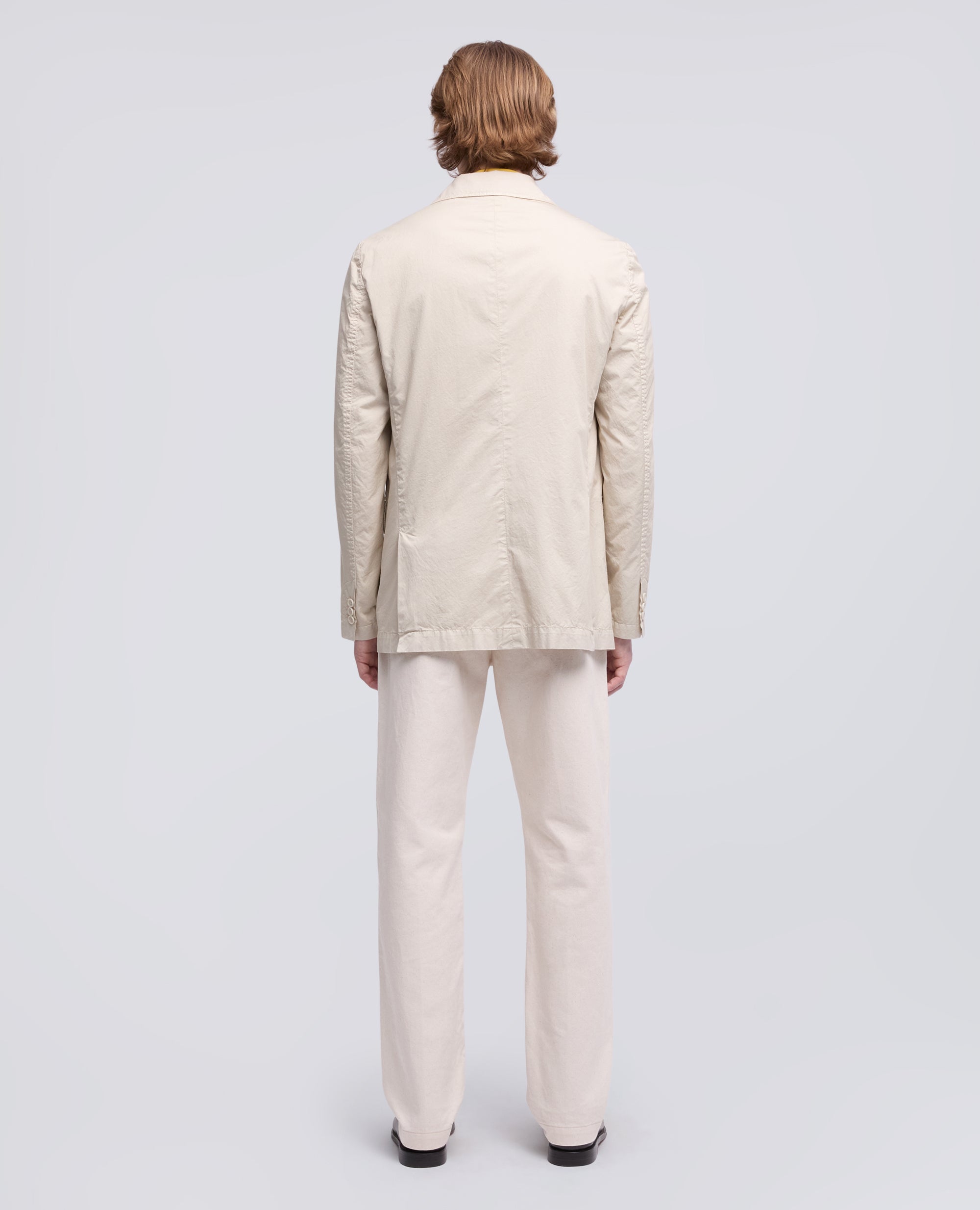 BLAZER IN MICRO TWILL DI COTONE TINTO CAPO-SASSO-STONE-PIEDRA-STEIN-PIERRE