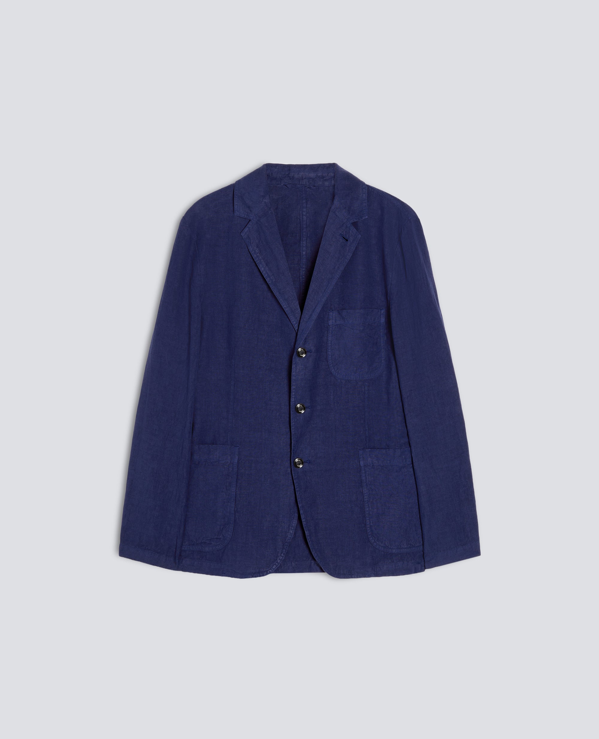 BLAZER SFODERATO IN LINO-BLUETTE-LIGHT BLUE-AZUL CLARO-HELLBLAU-BLEU