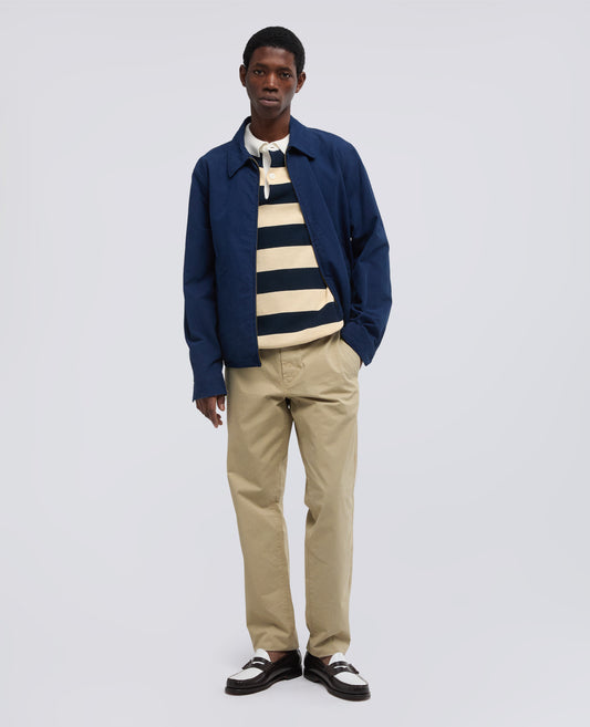 PANTALONE CHINO IN GABARDINA DI COTONE-BEIGE-BEIGE-BEIS-BEIGE-BEIGE