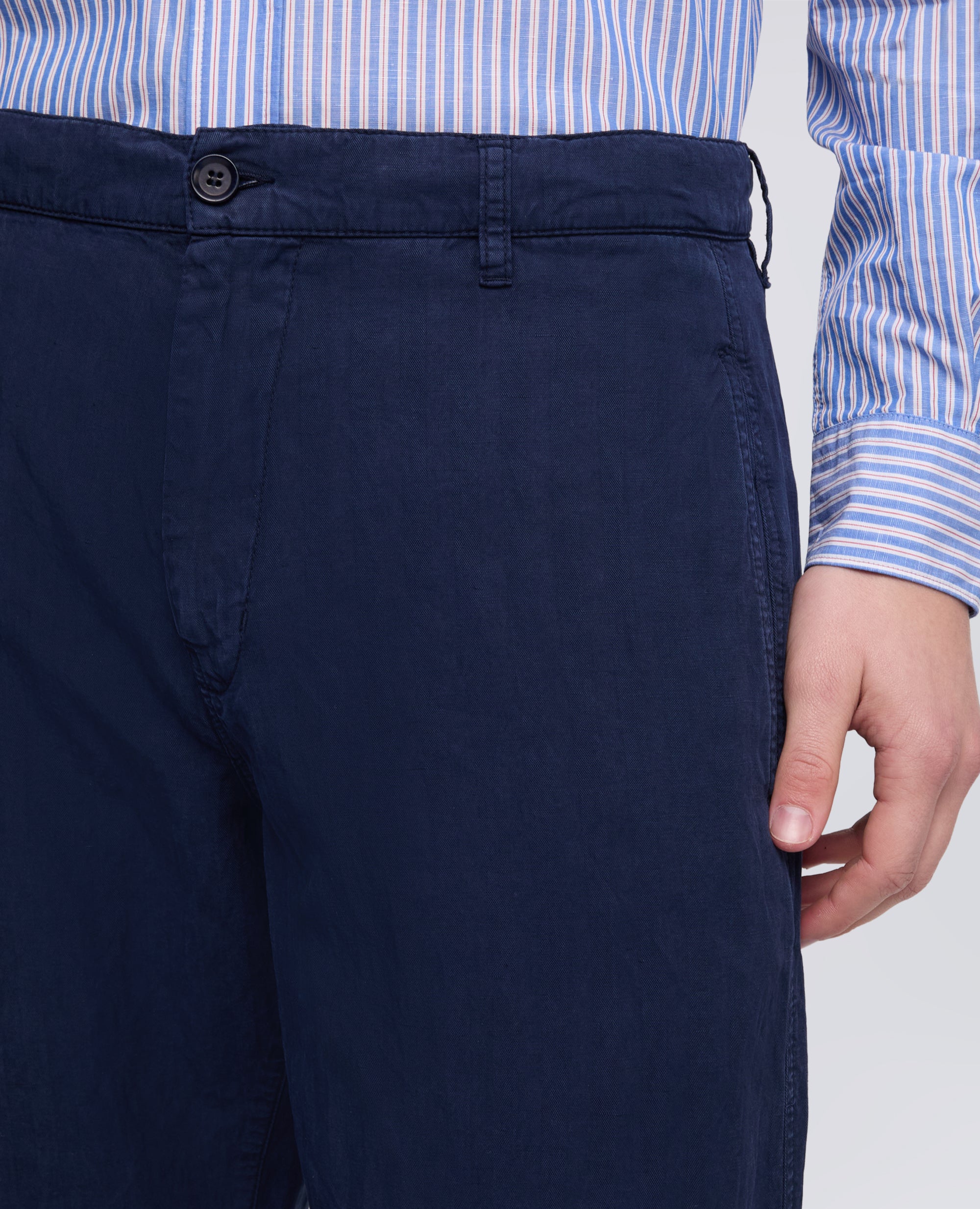 PANTALONE FUNZIONALE IN MISTO COTONE, LYOCELL E LINO-BLUETTE-LIGHT BLUE-AZUL CLARO-HELLBLAU-BLEU