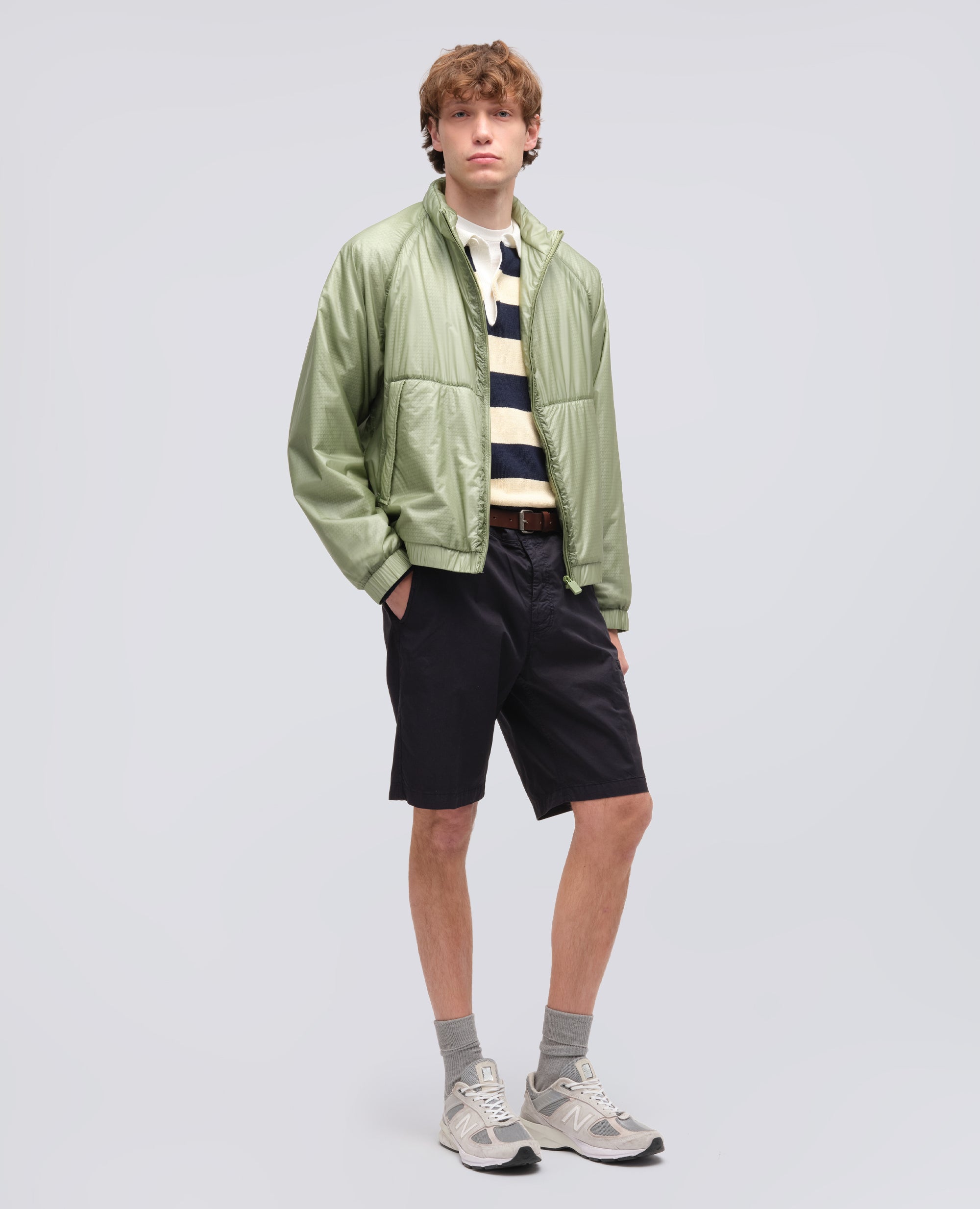 BERMUDA IN MICRO TWILL DI COTONE-NAVY-NAVY-AZUL MARINO-NAVY-NAVY