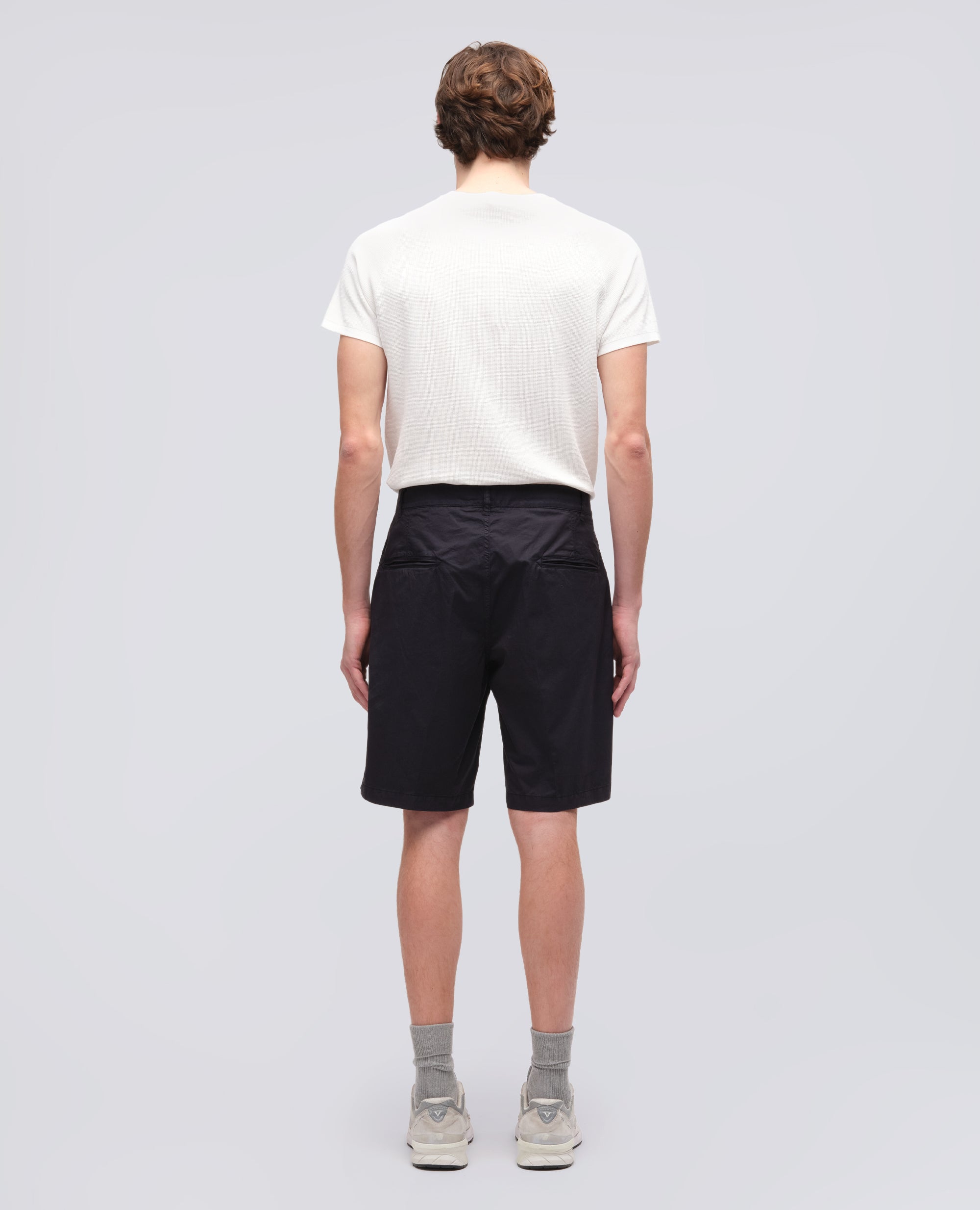 BERMUDA IN MICRO TWILL DI COTONE-NAVY-NAVY-AZUL MARINO-NAVY-NAVY