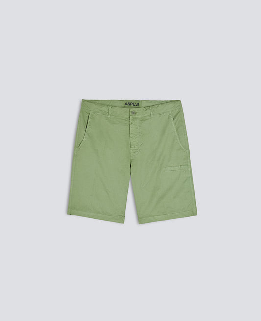 BERMUDA IN MICRO TWILL DI COTONE-PISTACCHIO-PISTACCHIO-PISTACCHIO-PISTACCHIO-PISTACCHIO