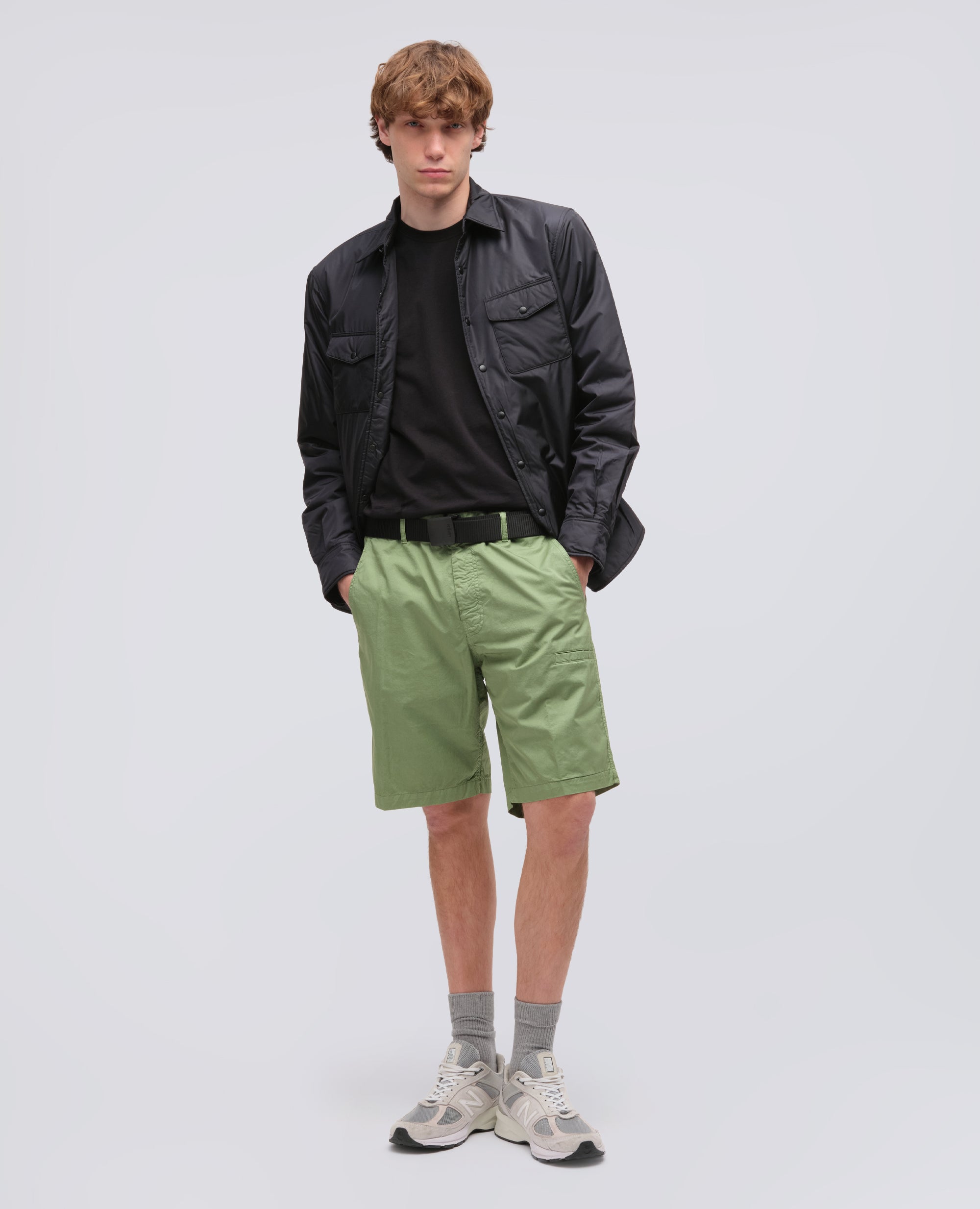 BERMUDA IN MICRO TWILL DI COTONE-PISTACCHIO-PISTACCHIO-PISTACCHIO-PISTACCHIO-PISTACCHIO