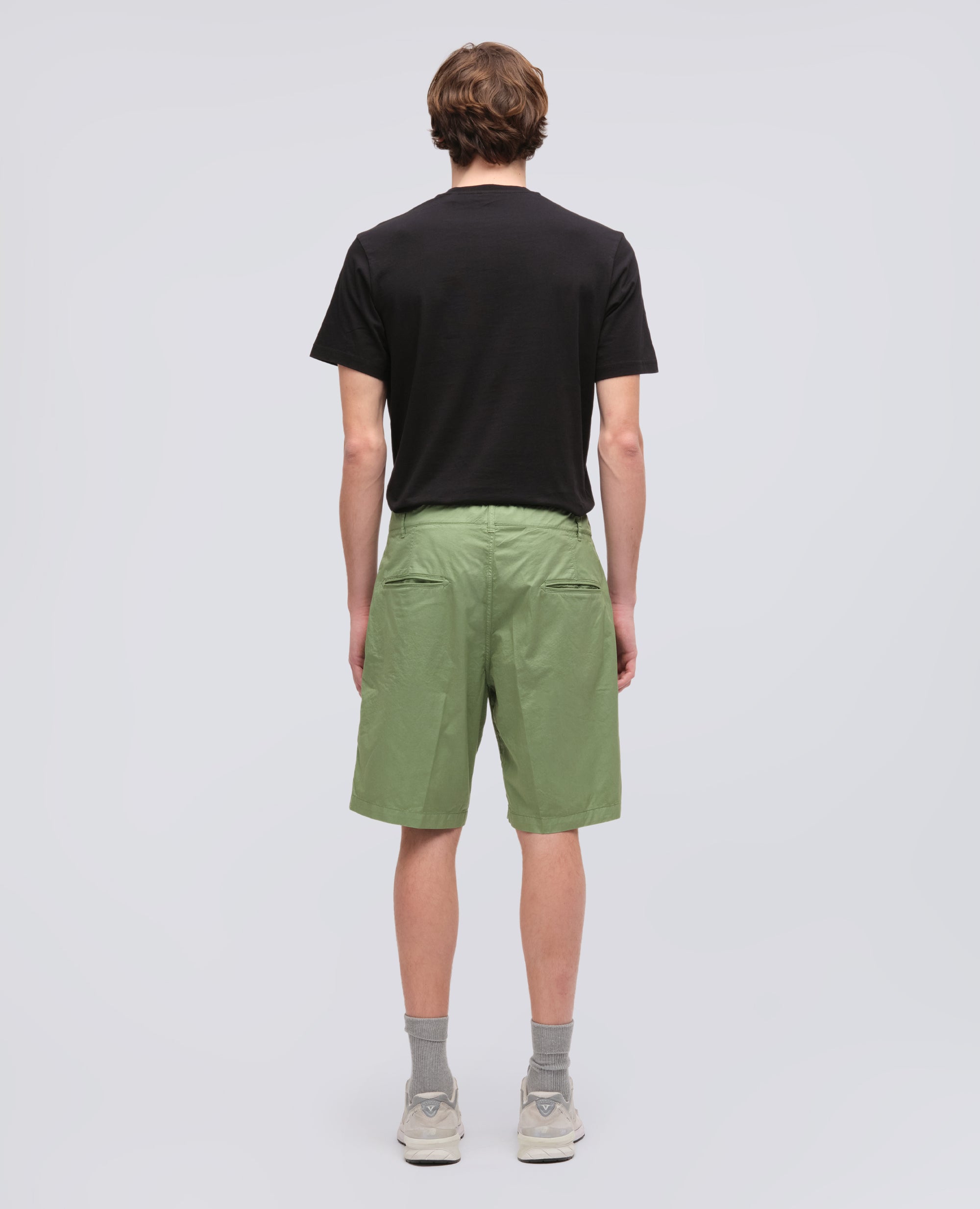 BERMUDA IN MICRO TWILL DI COTONE-PISTACCHIO-PISTACCHIO-PISTACCHIO-PISTACCHIO-PISTACCHIO