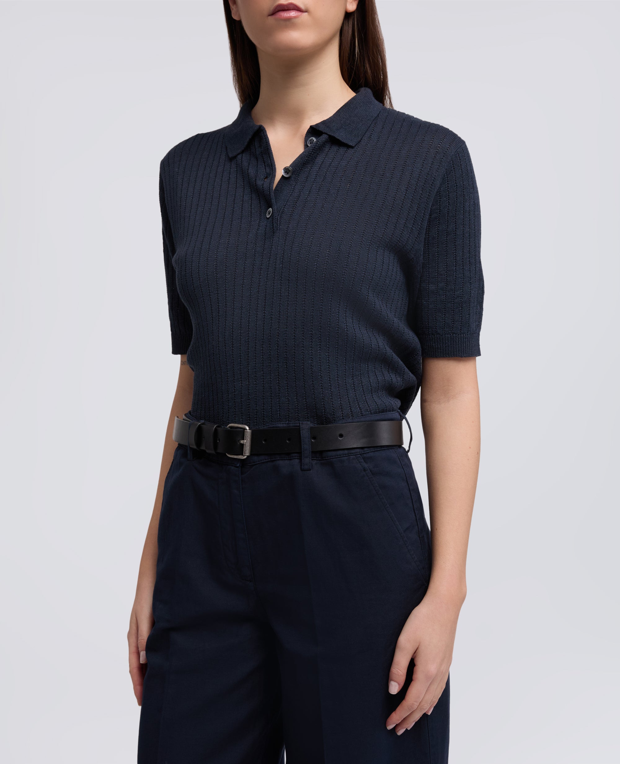 CINTURA DA DONNA IN PELLE-NERO-BLACK-NEGRO-SCHWARZ-NOIR