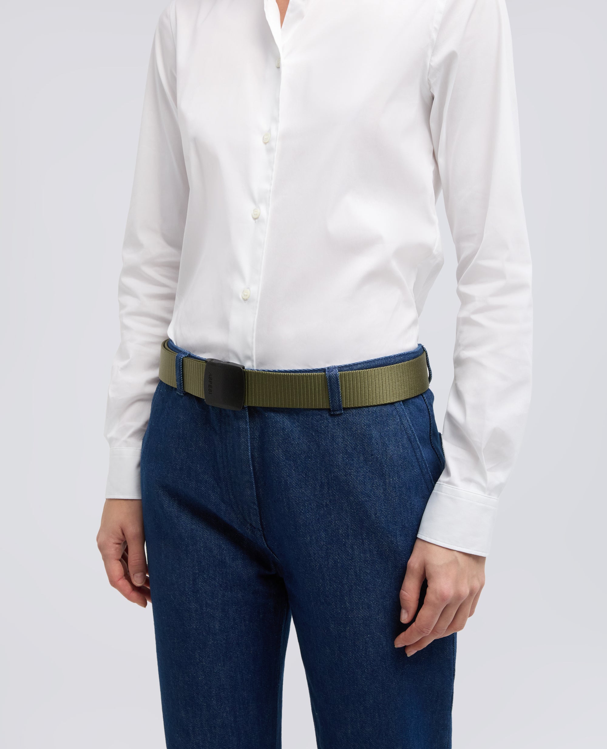 CINTURA TECNICA A NASTRO-VERDE-GREEN-VERDE-GRUN-VERT