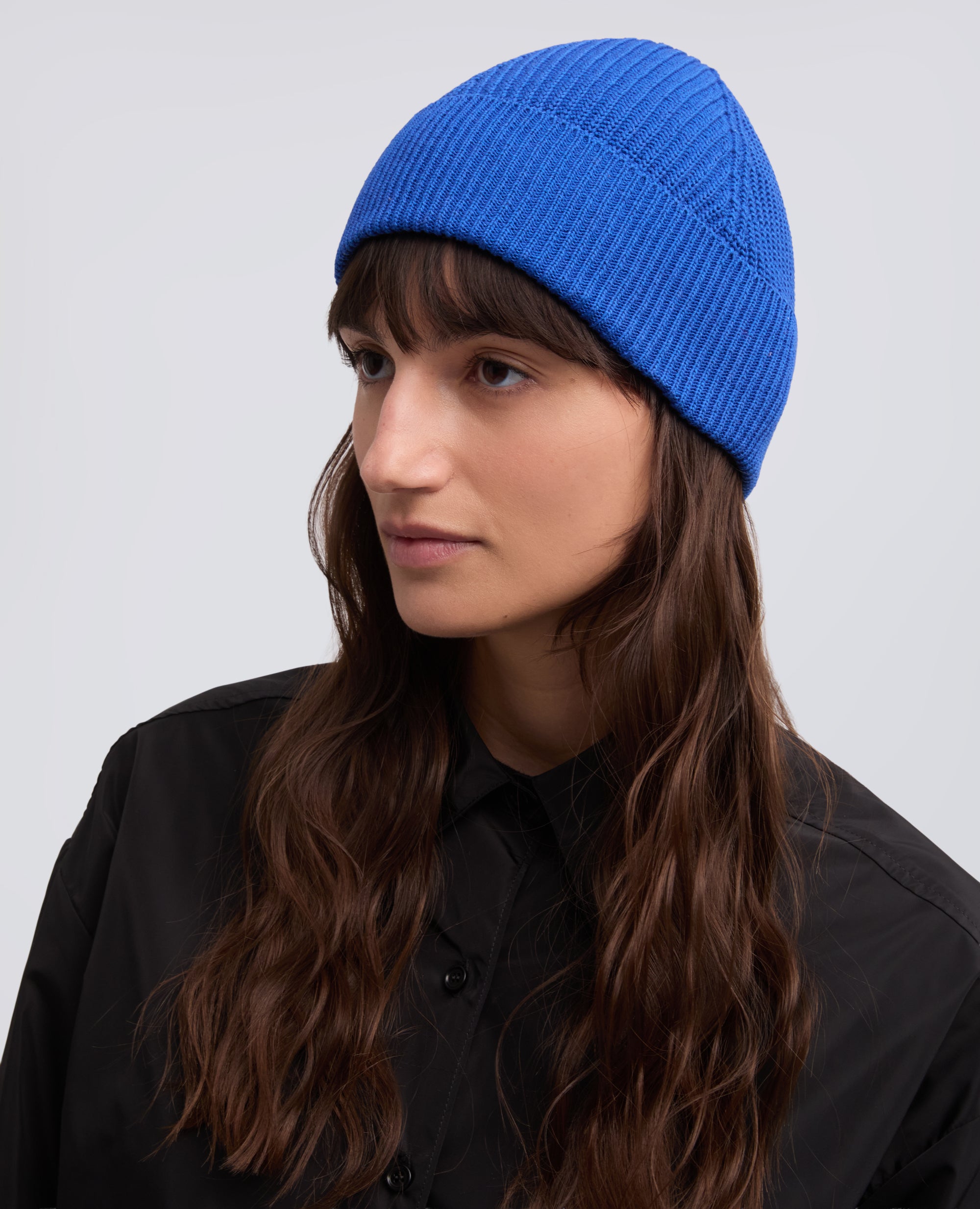 CAPPELLO IN LANA MERINO-BLUETTE-LIGHT BLUE-AZUL CLARO-HELLBLAU-BLEU
