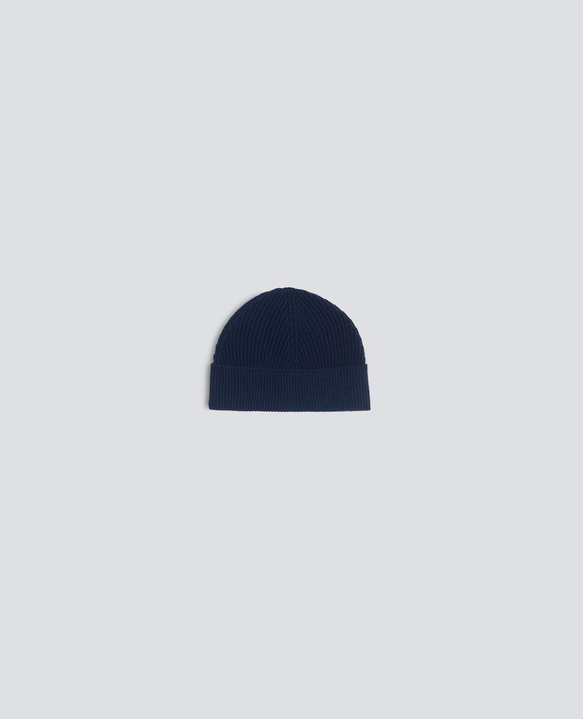 CAPPELLO IN LANA MERINO-NAVY-NAVY-AZUL MARINO-NAVY-NAVY
