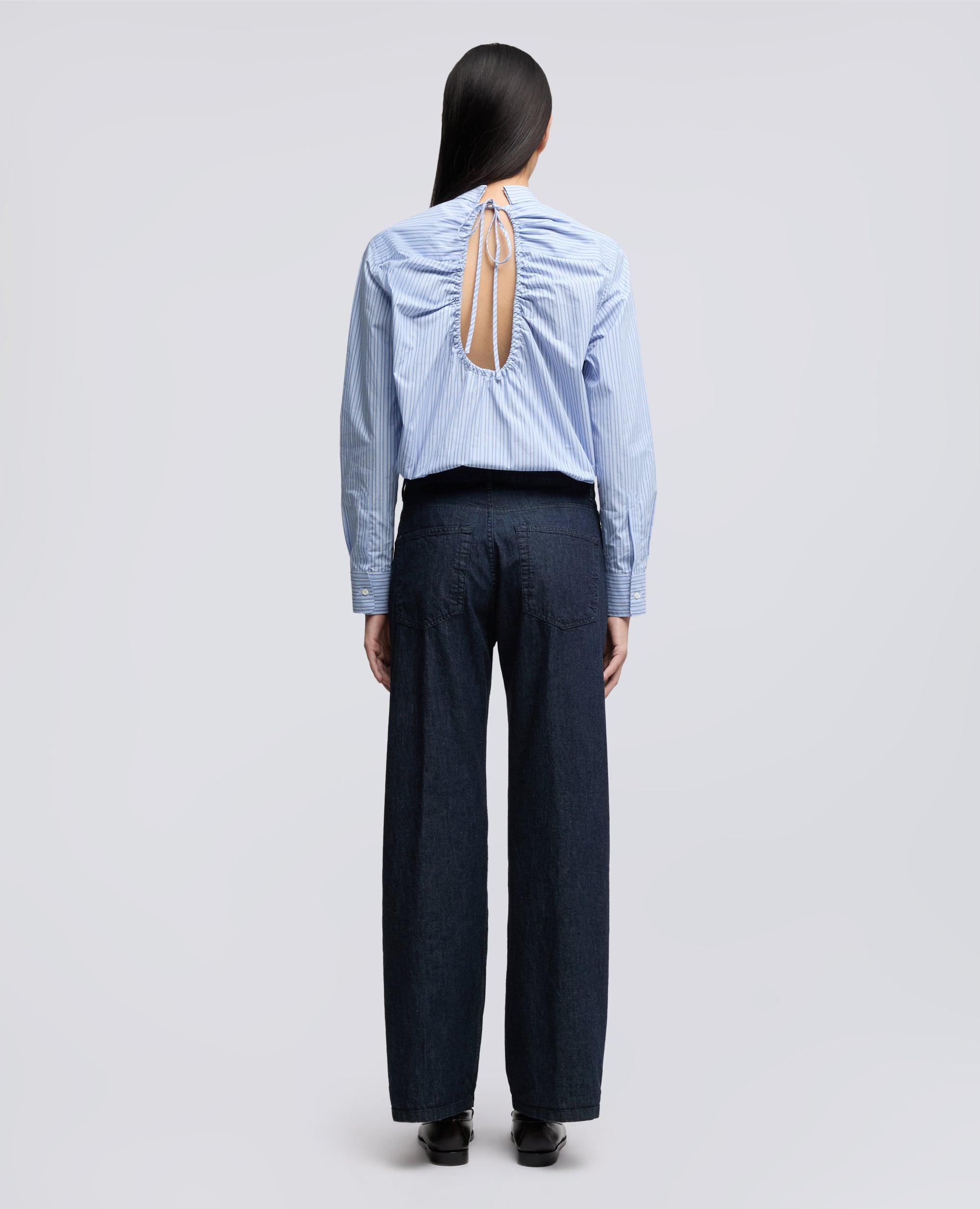 PANTALONE IN DENIM LEGGERO-DENIM SCURO-DARK DENIM-DENIM OSCURO-DUNKLES DENIM-DENIM FONCE