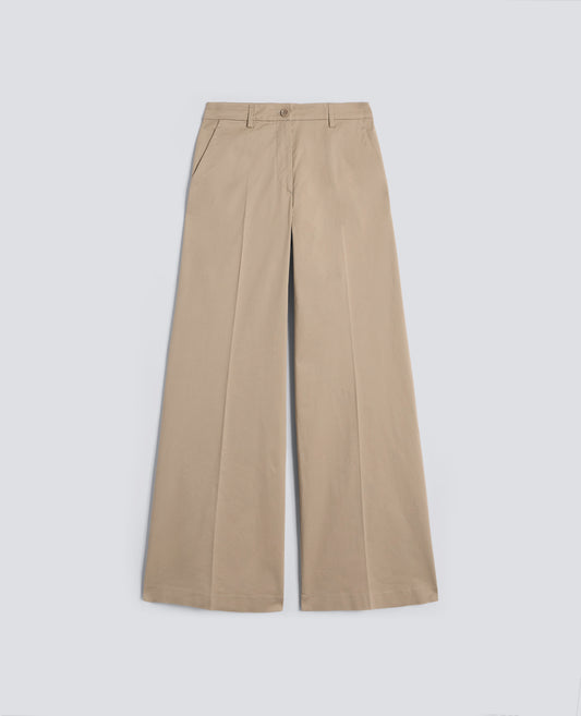 PANTALONE IN TWILL DI COTONE STRETCH-COLONIALE-COLONIAL BEIGE-COLONIAL-KOLONIALBEIGE-COLONIAL