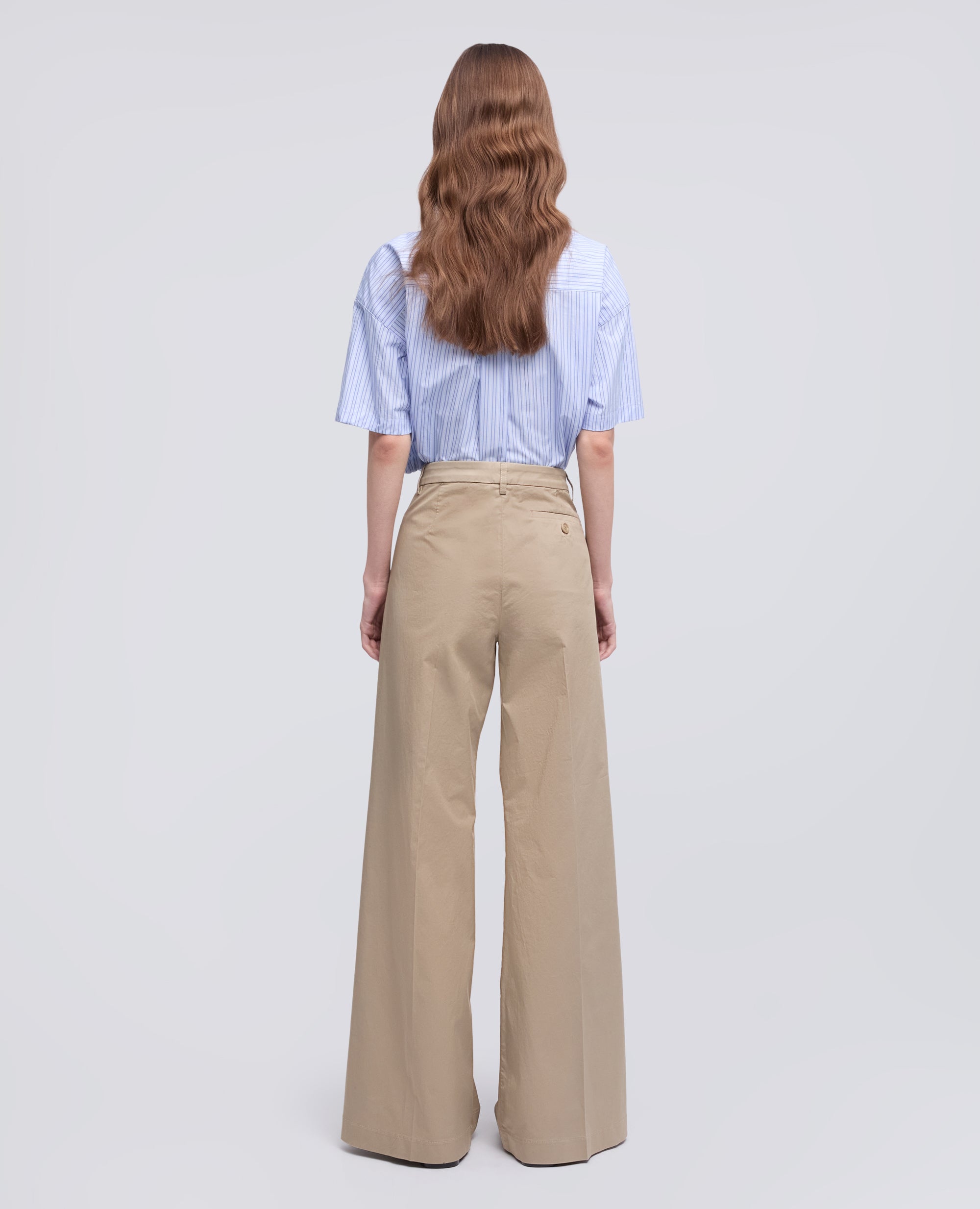 PANTALONE IN TWILL DI COTONE STRETCH-COLONIALE-COLONIAL BEIGE-COLONIAL-KOLONIALBEIGE-COLONIAL