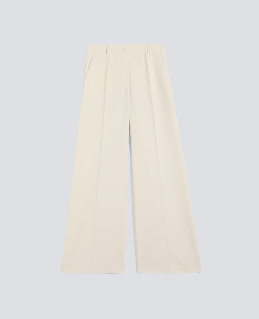 PANTALONE IN CADY CREPE IN TRIACETATO POLIESTERE-NATURALE-NATURAL-NATURAL-NATURLICH-NATUREL