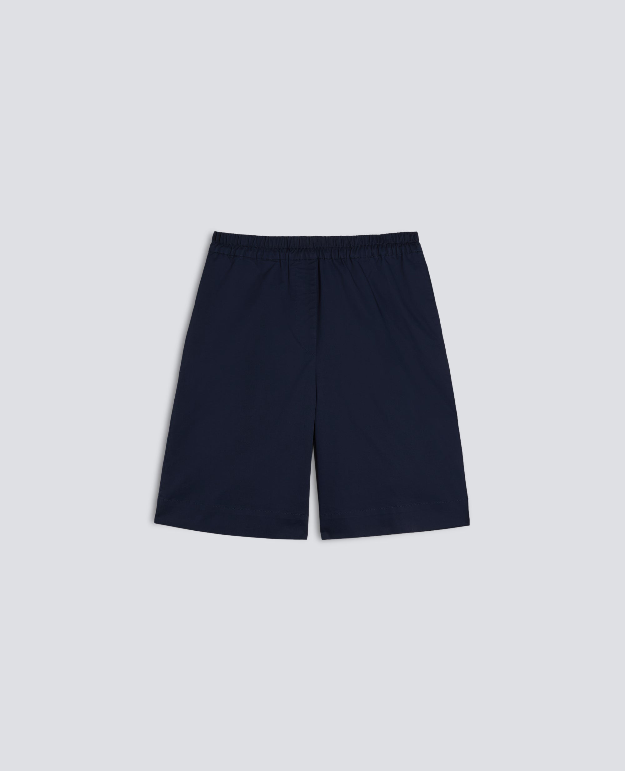BERMUDA IN TWILL DI COTONE STRETCH-NAVY-NAVY-AZUL MARINO-NAVY-NAVY