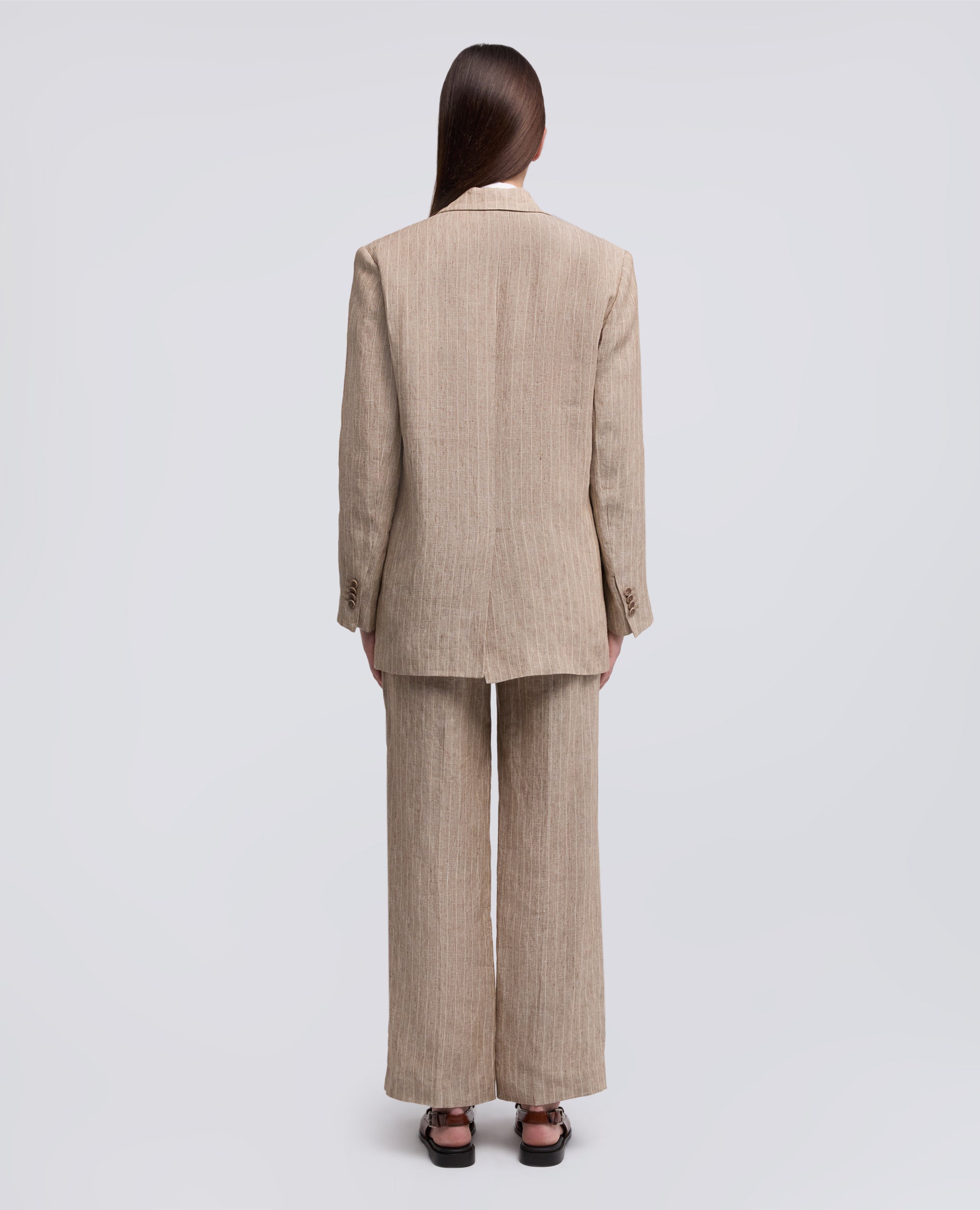 GIACCA UNISEX IN LINO TINTO FILO EFFETTO DELAVE'-COLONIALE-COLONIAL BEIGE-COLONIAL-KOLONIALBEIGE-COLONIAL