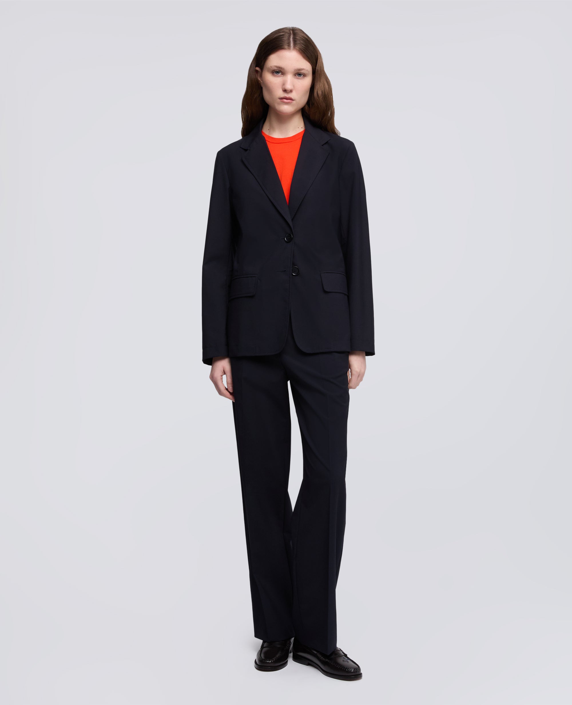 GIACCA MONOPETTO DECOSTRUITA IN TELA TECNICA DI LANA E MICROFIBRA DI POLIESTERE-BLUBLACK-BLUBLACK-BLUBLACK-BLUBLACK-BLUBLACK