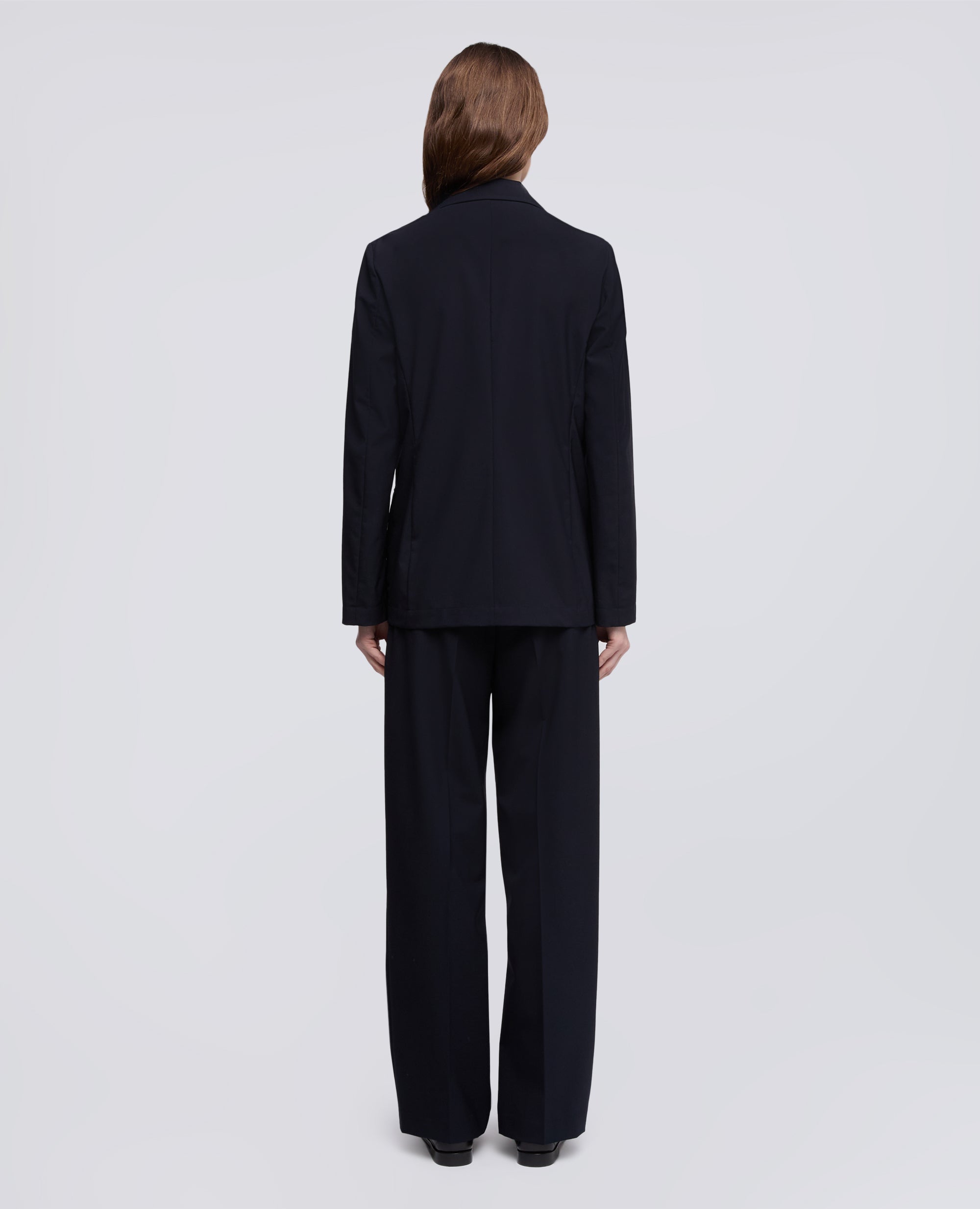 GIACCA MONOPETTO DECOSTRUITA IN TELA TECNICA DI LANA E MICROFIBRA DI POLIESTERE-BLUBLACK-BLUBLACK-BLUBLACK-BLUBLACK-BLUBLACK