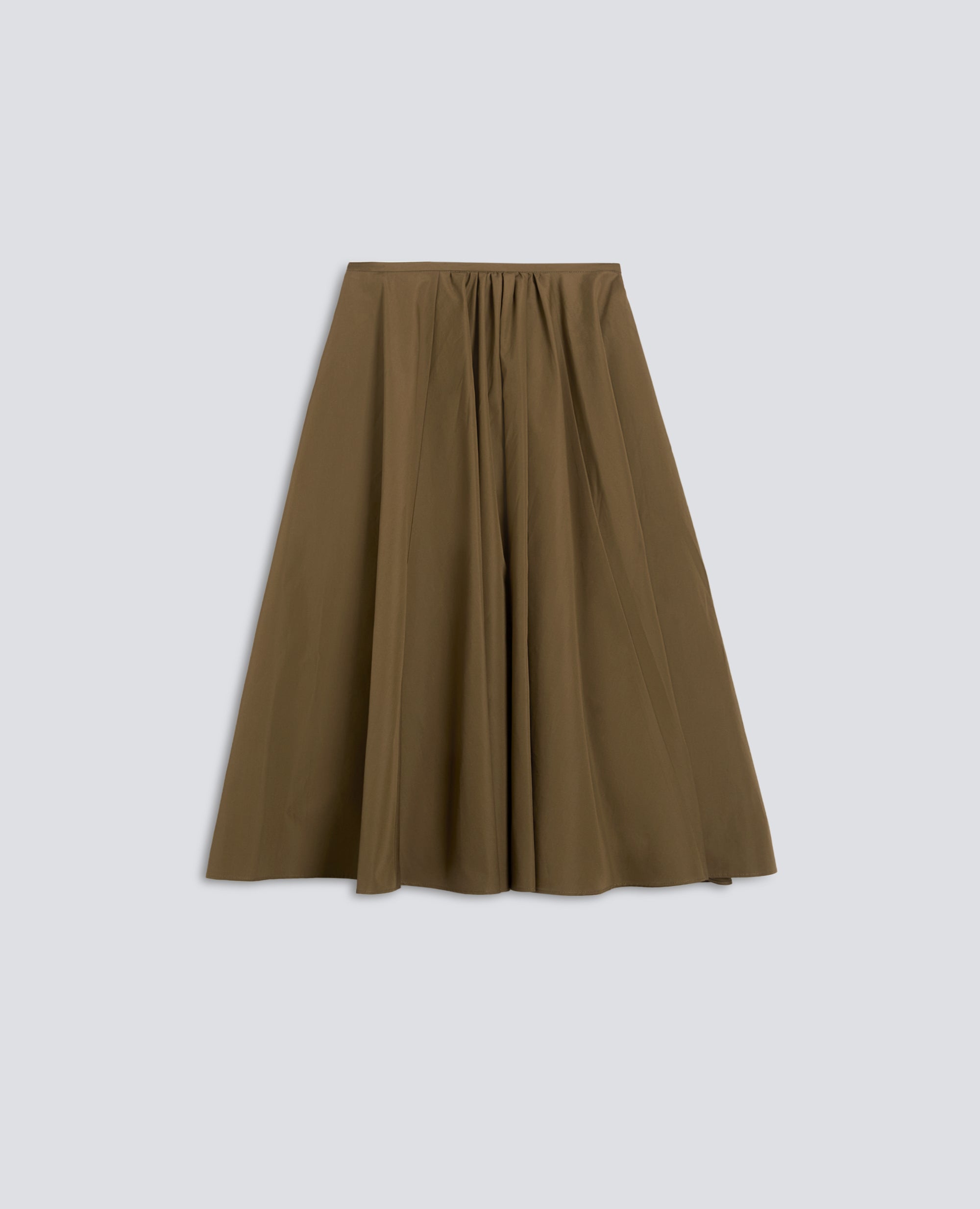 GONNA IN POPELINE COTONE-MILITARE-MILITARY-MILITAR-MILITAR-MILITAIRE