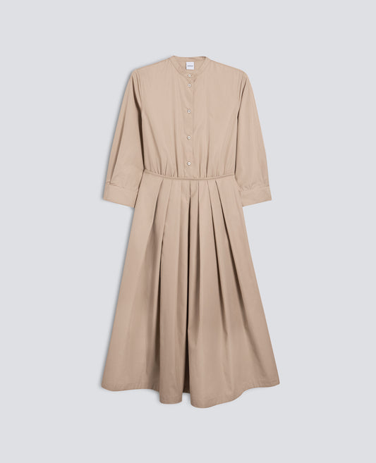 ABITO IN POPELINE DI COTONE-COLONIALE-COLONIAL BEIGE-COLONIAL-KOLONIALBEIGE-COLONIAL