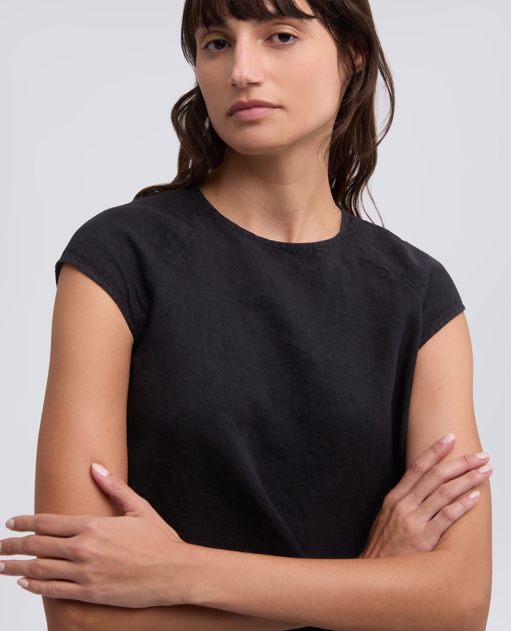 ABITO IN LINO FIAMMATO COMPATTO TINTO CAPO-NAVY-NAVY-AZUL MARINO-NAVY-NAVY