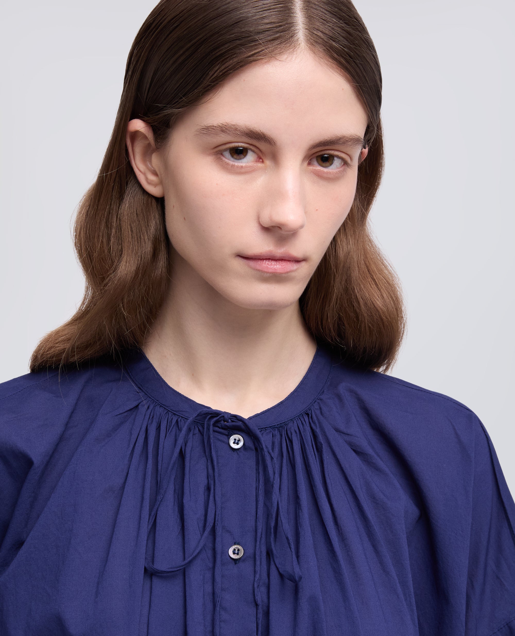 ABITO IN MUSSOLA DI COTONE-BLUETTE-LIGHT BLUE-AZUL CLARO-HELLBLAU-BLEU