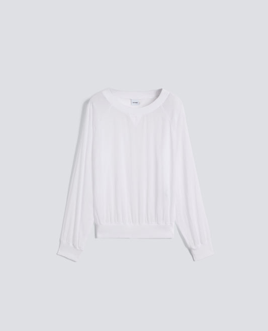 BLUSA IN VOILE DI COTONE TINTO CAPO-BIANCO-WHITE-BLANCO-WEISS-BLANC