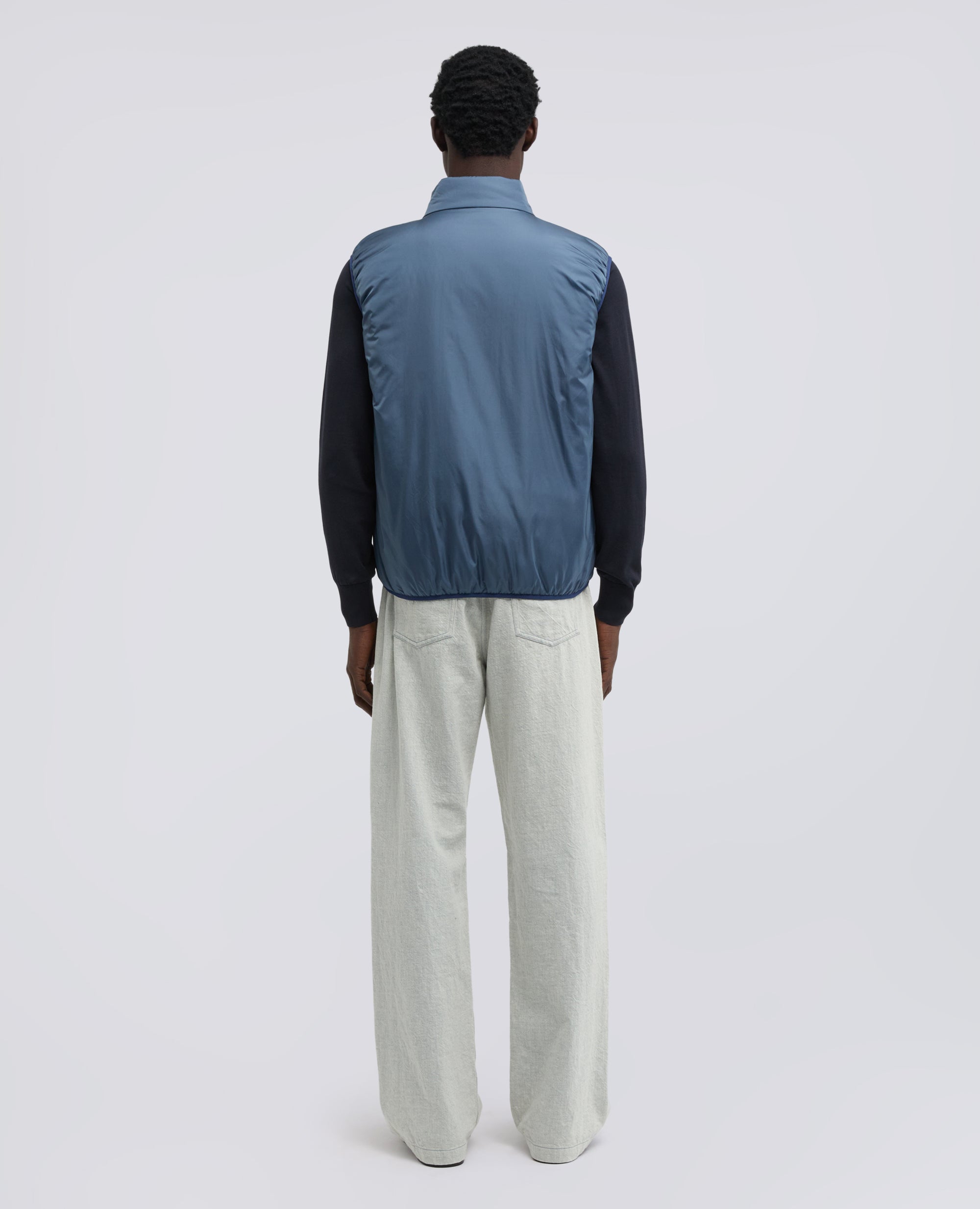 GILET JIL IN NYLON-AVIO-AIR FORCE BLUE-AZUL MILITAR-AIR-BLEU AVIATION