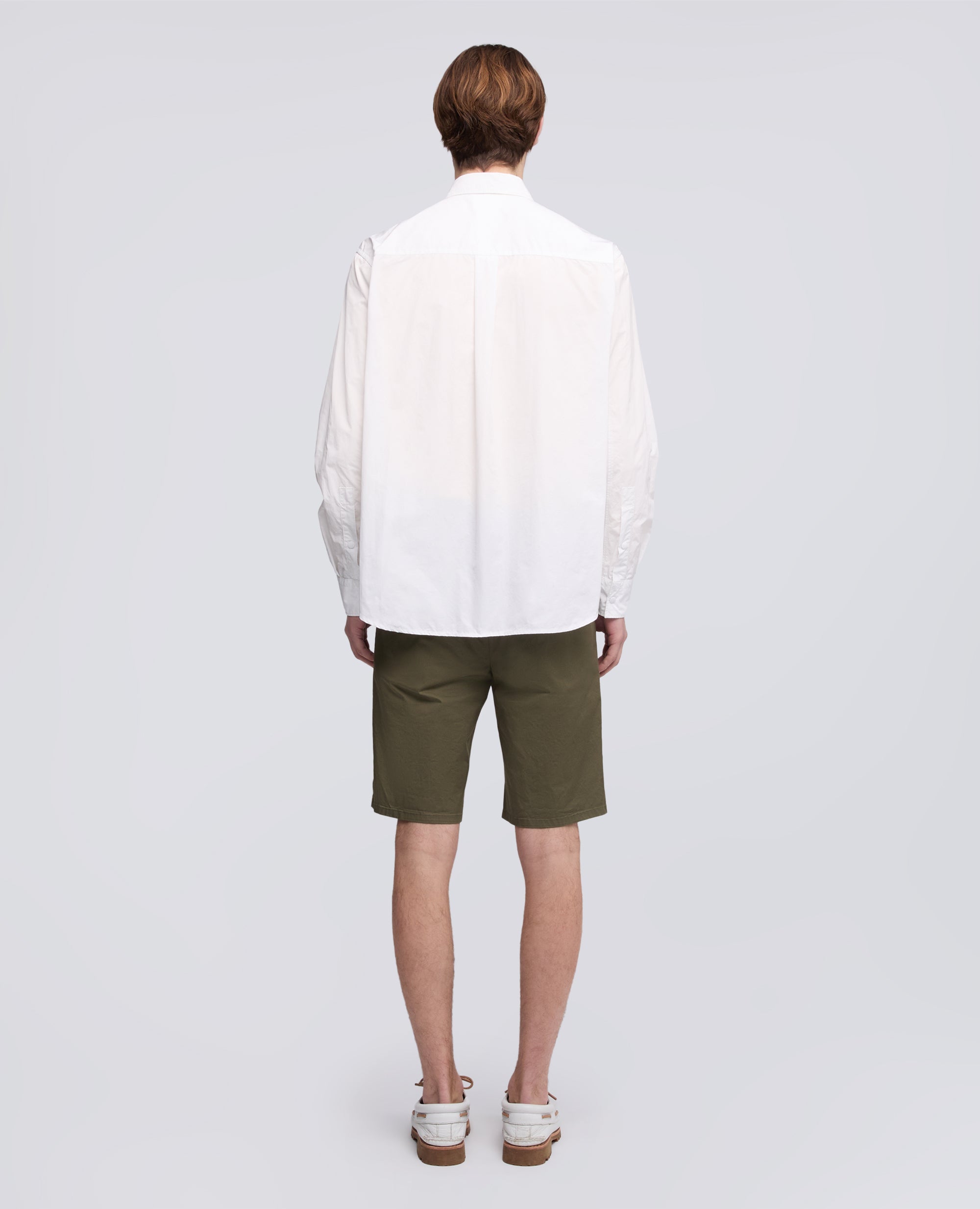 CAMICIA IN POLIESTERE E NYLON WATER REPELLENT-BIANCO-WHITE-BLANCO-WEISS-BLANC