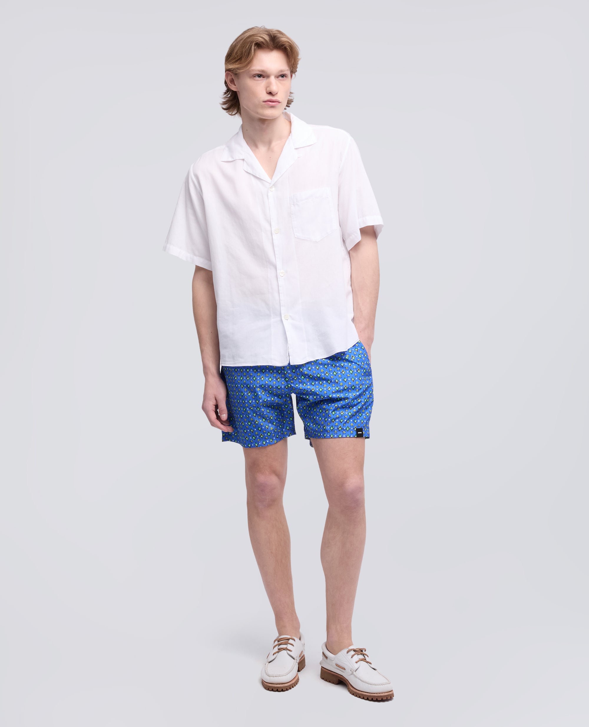 COSTUME IN POLIESTERE STAMPATO WATER REPELLENT-STAMPA BLU-STAMPA BLU-STAMPA BLU-STAMPA BLU-STAMPA BLU
