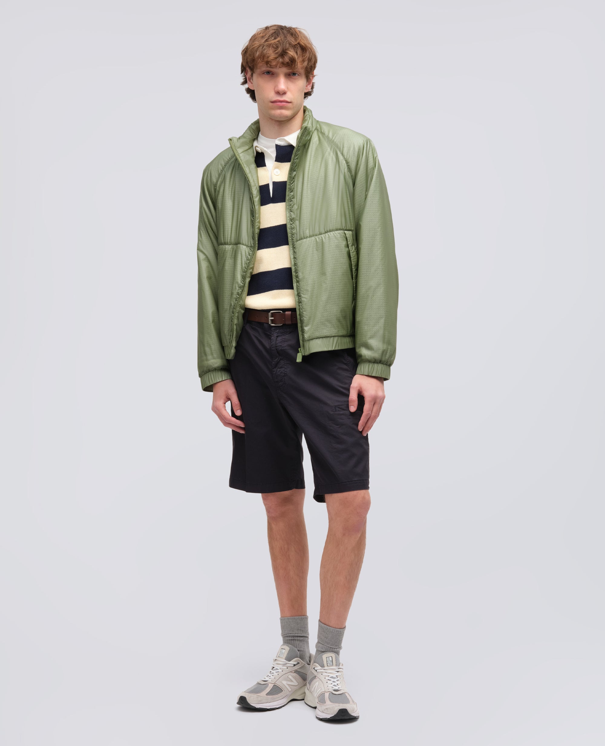 GIUBBOTTO IN NYLON-SALVIA-SAGE GREEN-ARENA-SALBEIGRUN-SAUGE