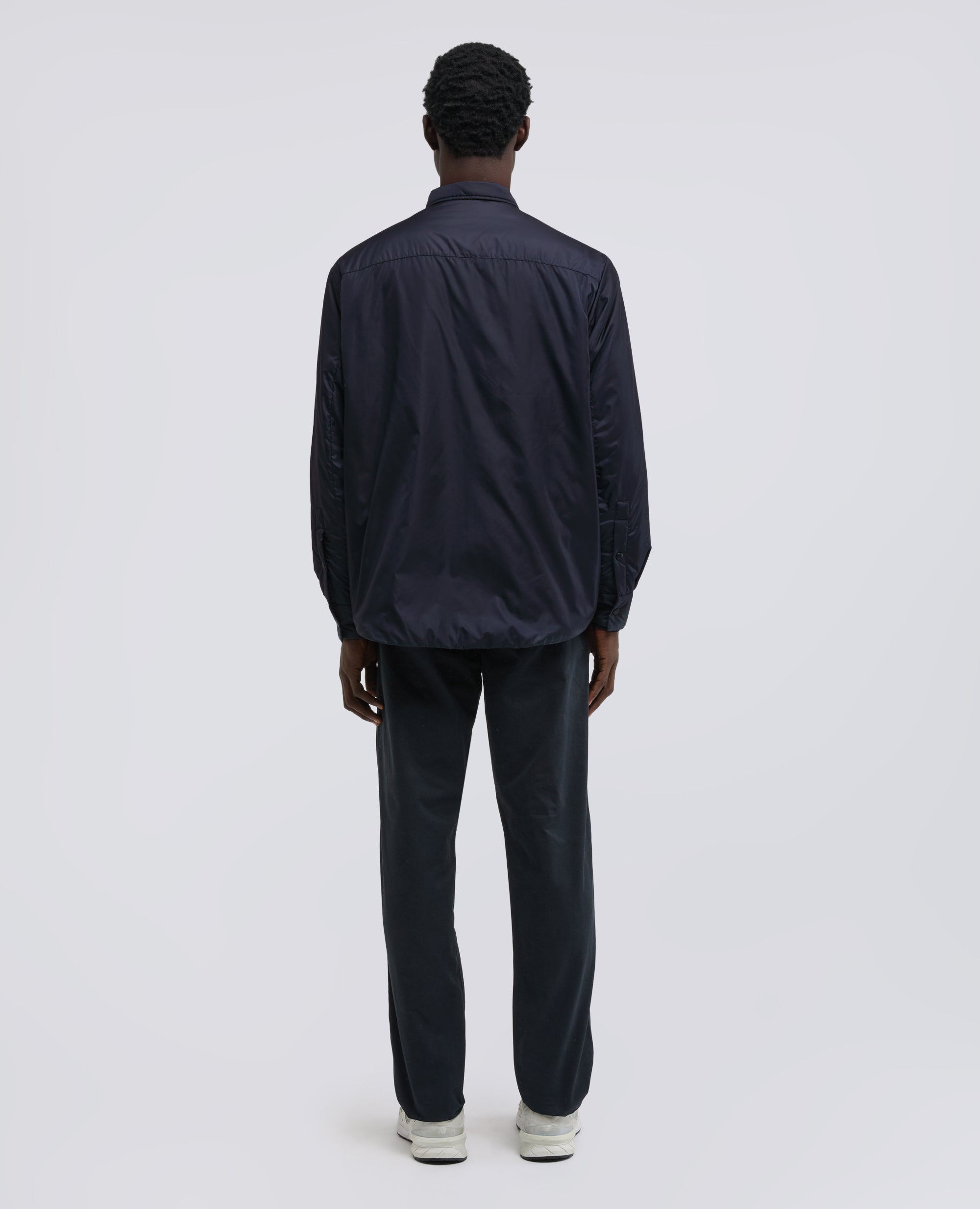 CAMICIA IN NYLON LEGGERO IMBOTTITA-NAVY-NAVY-AZUL MARINO-NAVY-NAVY