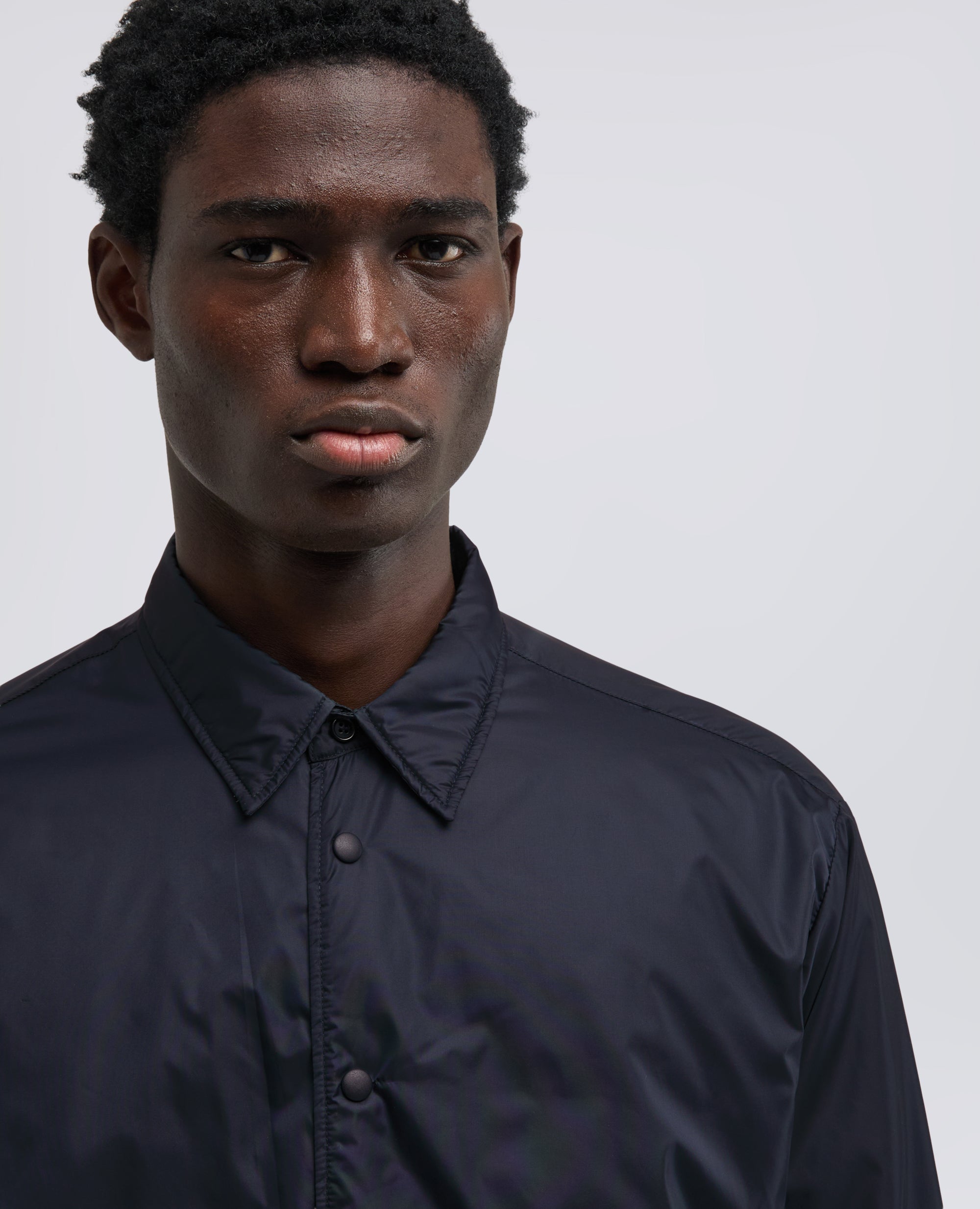 CAMICIA IN NYLON LEGGERO IMBOTTITA-NAVY-NAVY-AZUL MARINO-NAVY-NAVY