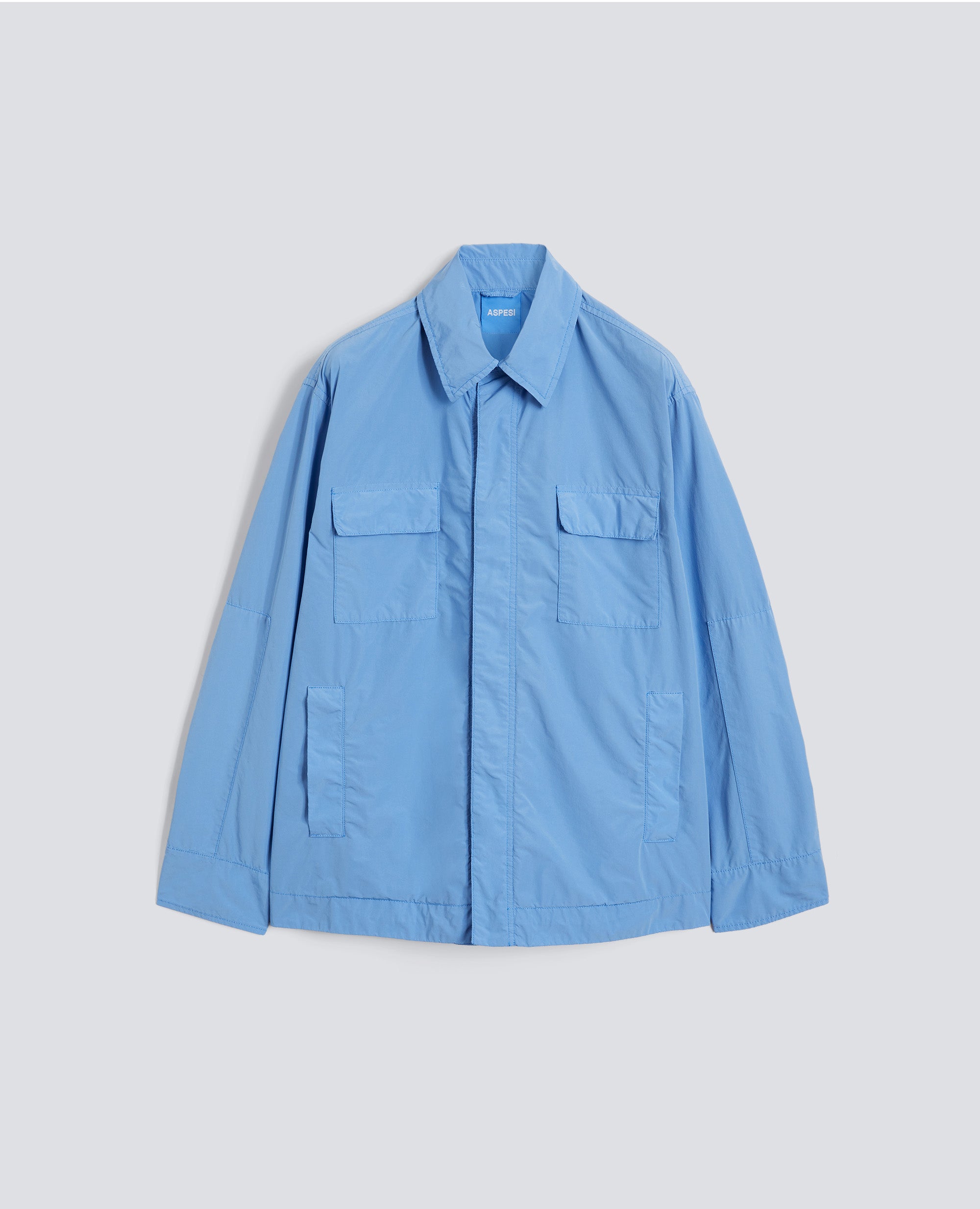CAMICIA SFODERATA IN POLY-NYLON COMPATTO-FIORDALISO-CORNFLOWER-FIORDALISO-FIORDALISO-FIORDALISO