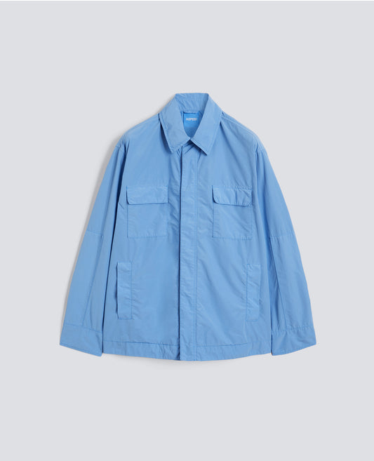 CAMICIA SFODERATA IN POLY-NYLON COMPATTO-FIORDALISO-CORNFLOWER-FIORDALISO-FIORDALISO-FIORDALISO