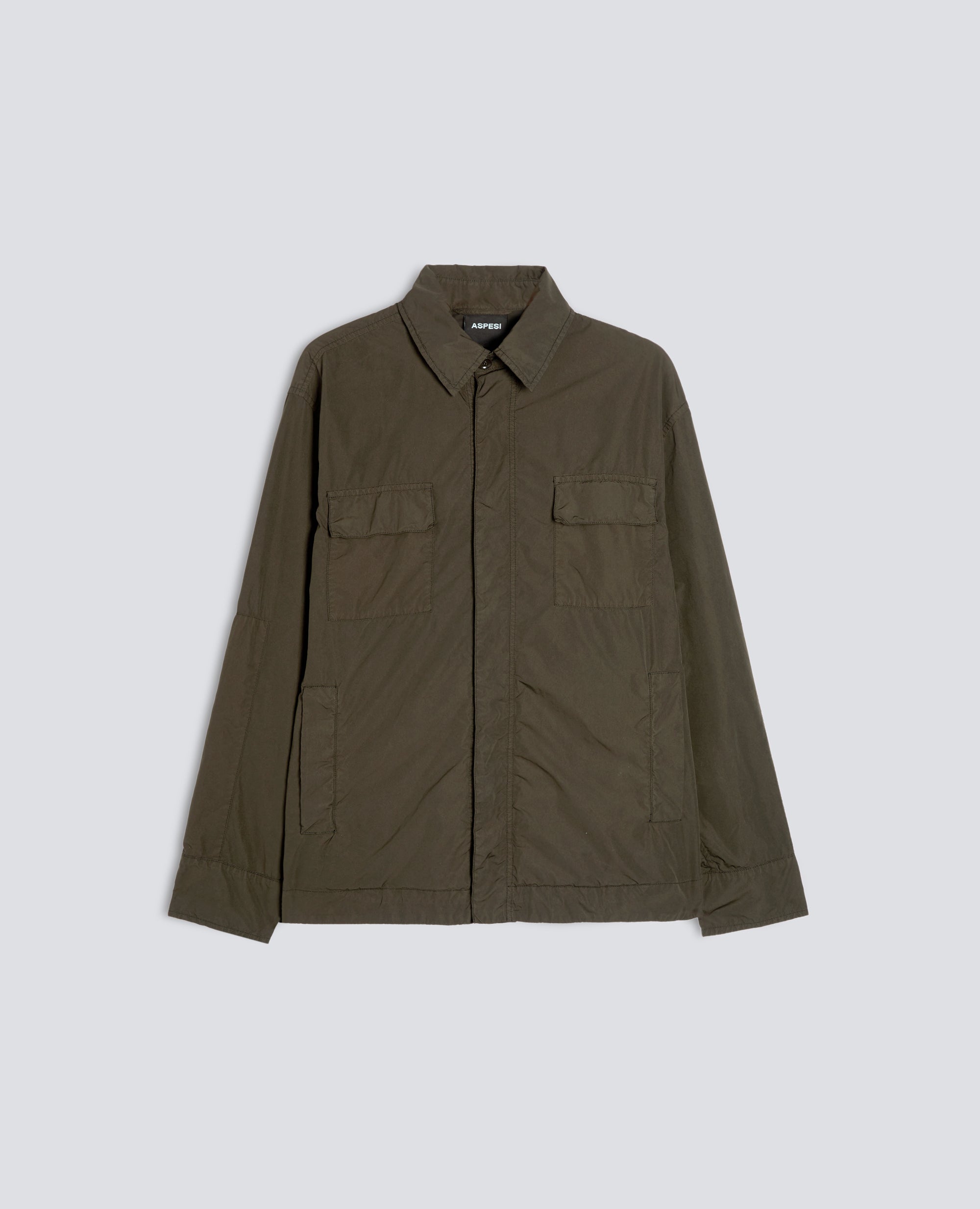 CAMICIA SFODERATA IN POLY-NYLON COMPATTO-MILITARE-MILITARY-MILITAR-MILITAR-MILITAIRE