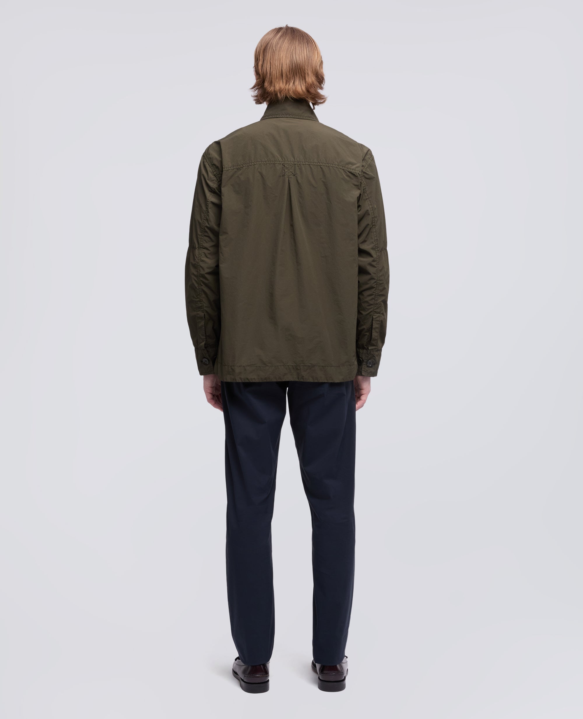 CAMICIA SFODERATA IN POLY-NYLON COMPATTO-MILITARE-MILITARY-MILITAR-MILITAR-MILITAIRE