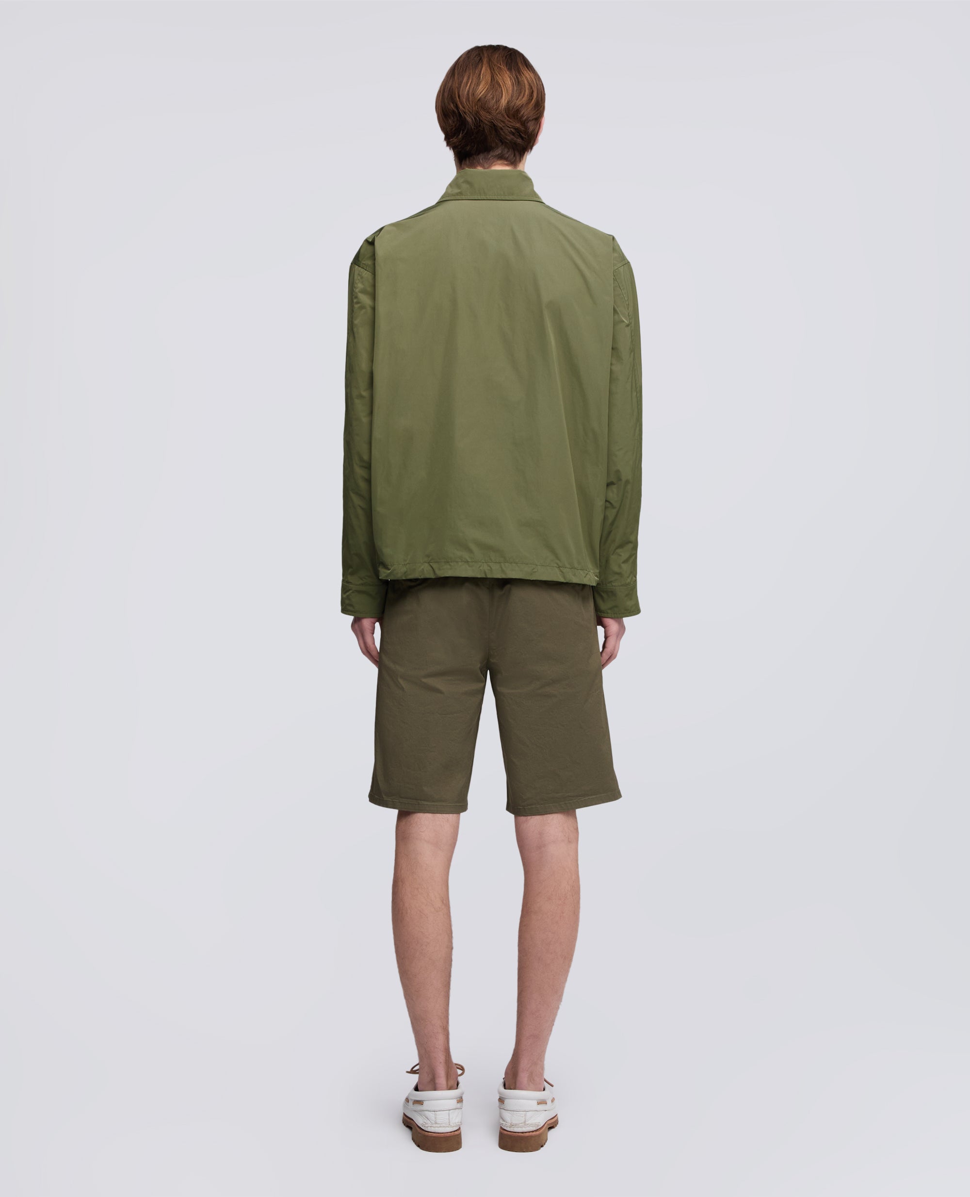 CAMICIA IN TAFFETA FODERATA IN NYLON LEGGERO-VERDE-GREEN-VERDE-GRUN-VERT