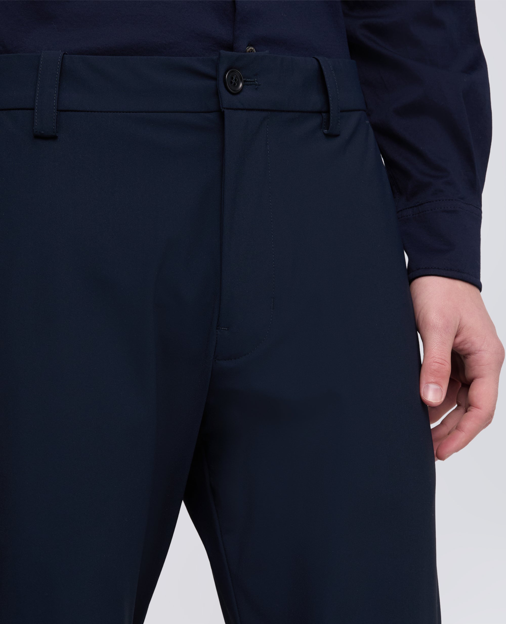 PANTALONE IN NYLON STRETCH-NAVY-NAVY-AZUL MARINO-NAVY-NAVY
