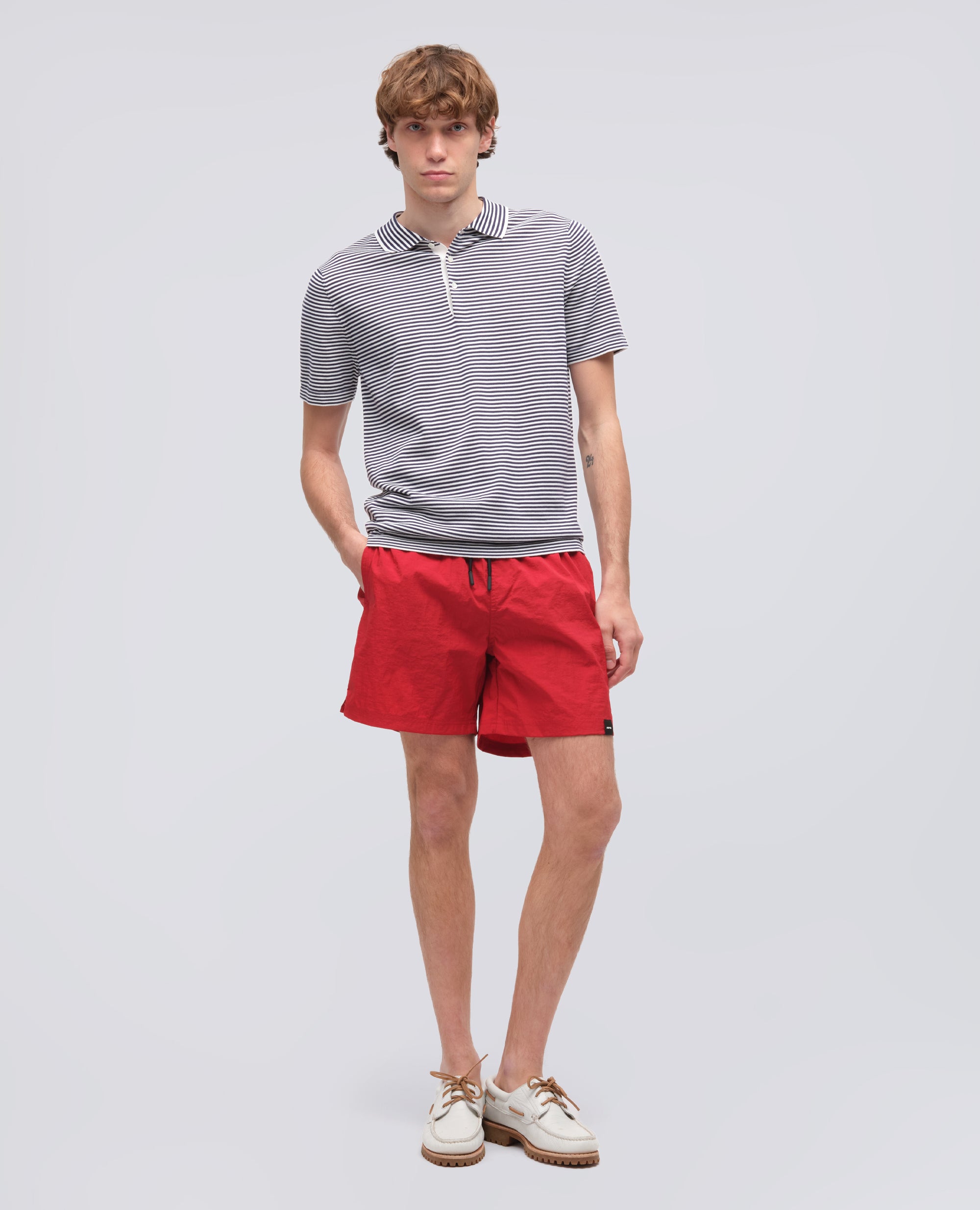 COSTUME IN NYLON CRINKLE-ROSSO-RED-ROJO-ROT-ROUGE