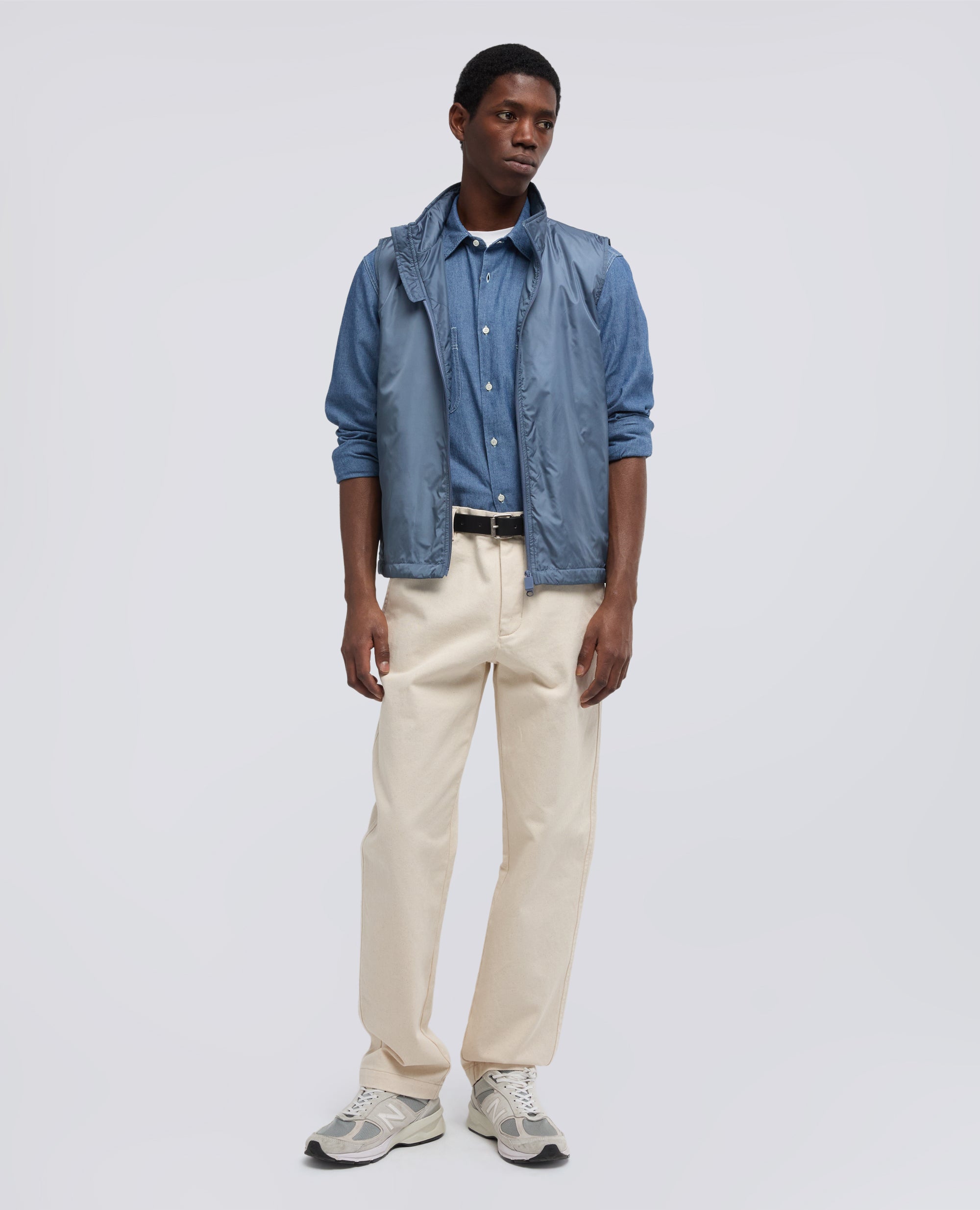 GILET VERNES IN NYLON-AVIO-AIR FORCE BLUE-AZUL MILITAR-AIR-BLEU AVIATION