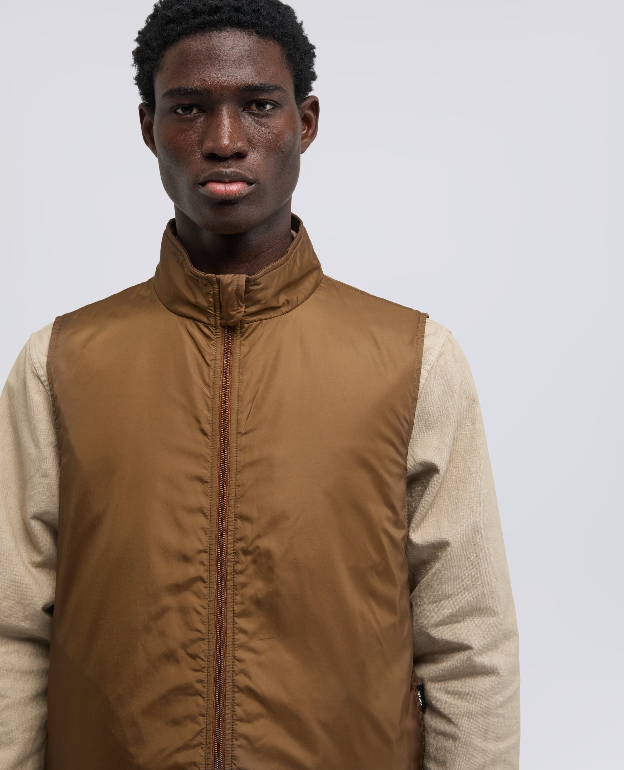 GILET VERNES IN NYLON-BISCOTTO-BISCUIT-GALLETA-COOKIE-BISCUIT