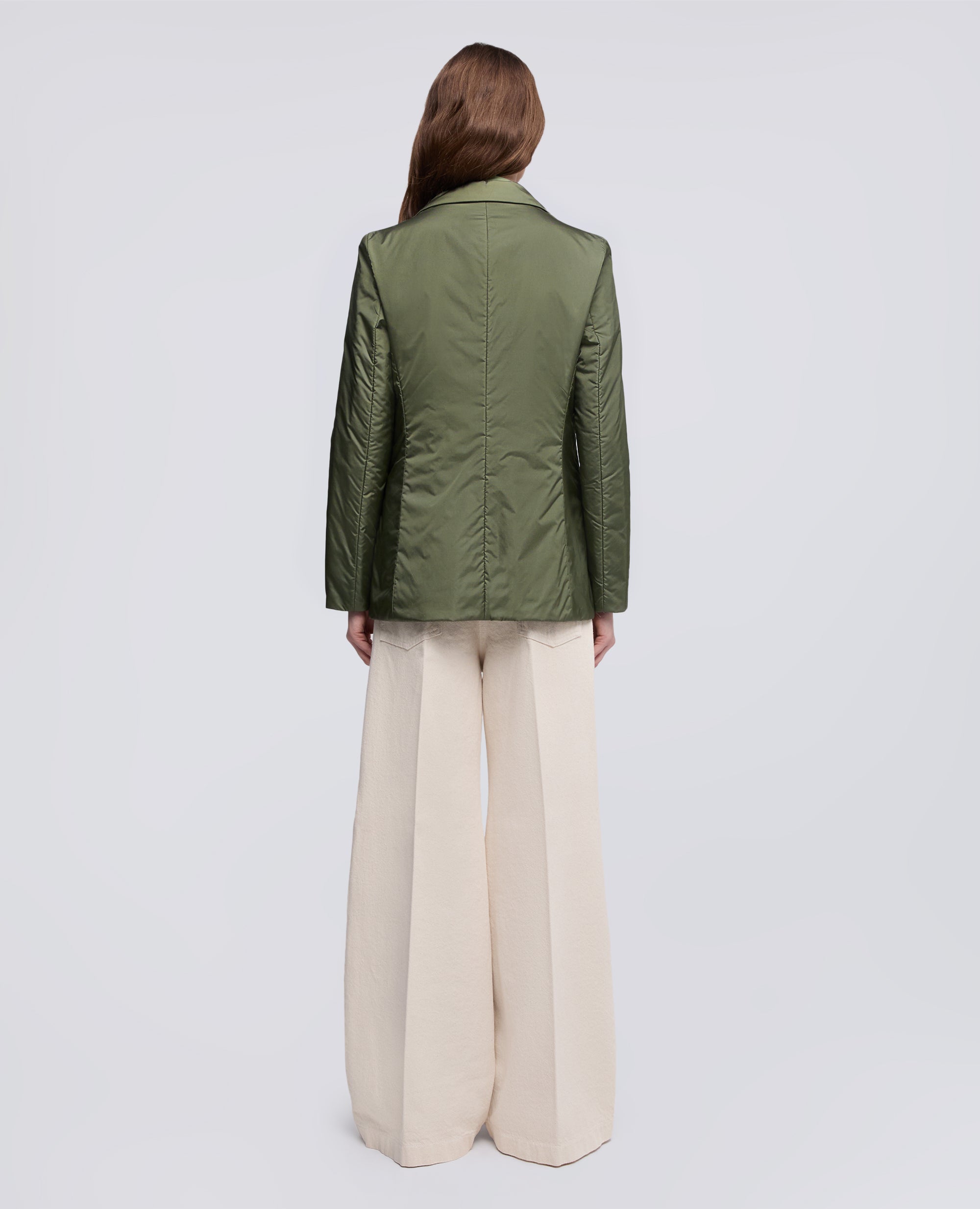 GIACCA IN NYLON IMBOTTITA-OLIVA-OLIVE-OLIVA-OLIVEGRUN-VERT OLIVE