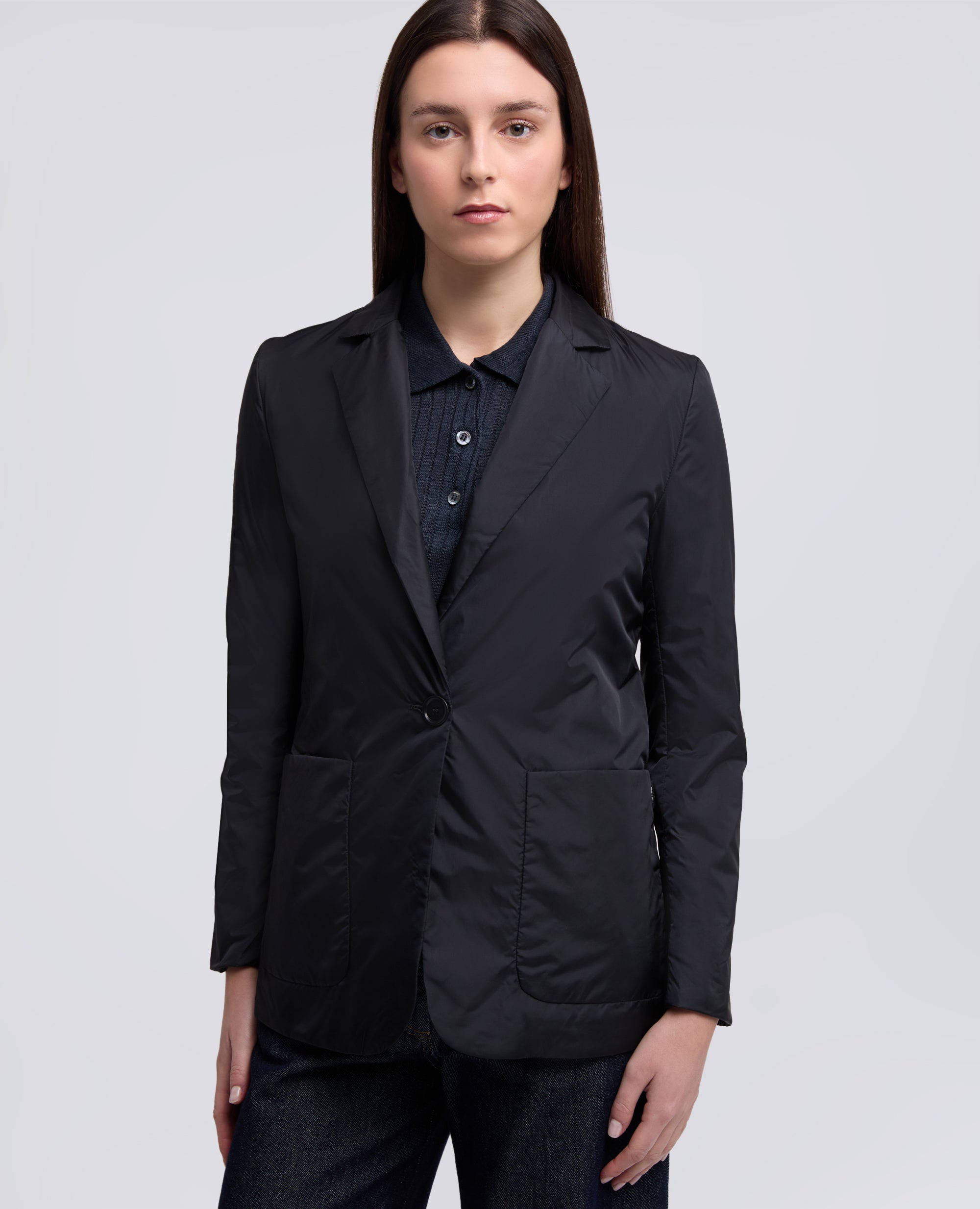 GIACCA IN NYLON IMBOTTITA-NERO-BLACK-NEGRO-SCHWARZ-NOIR