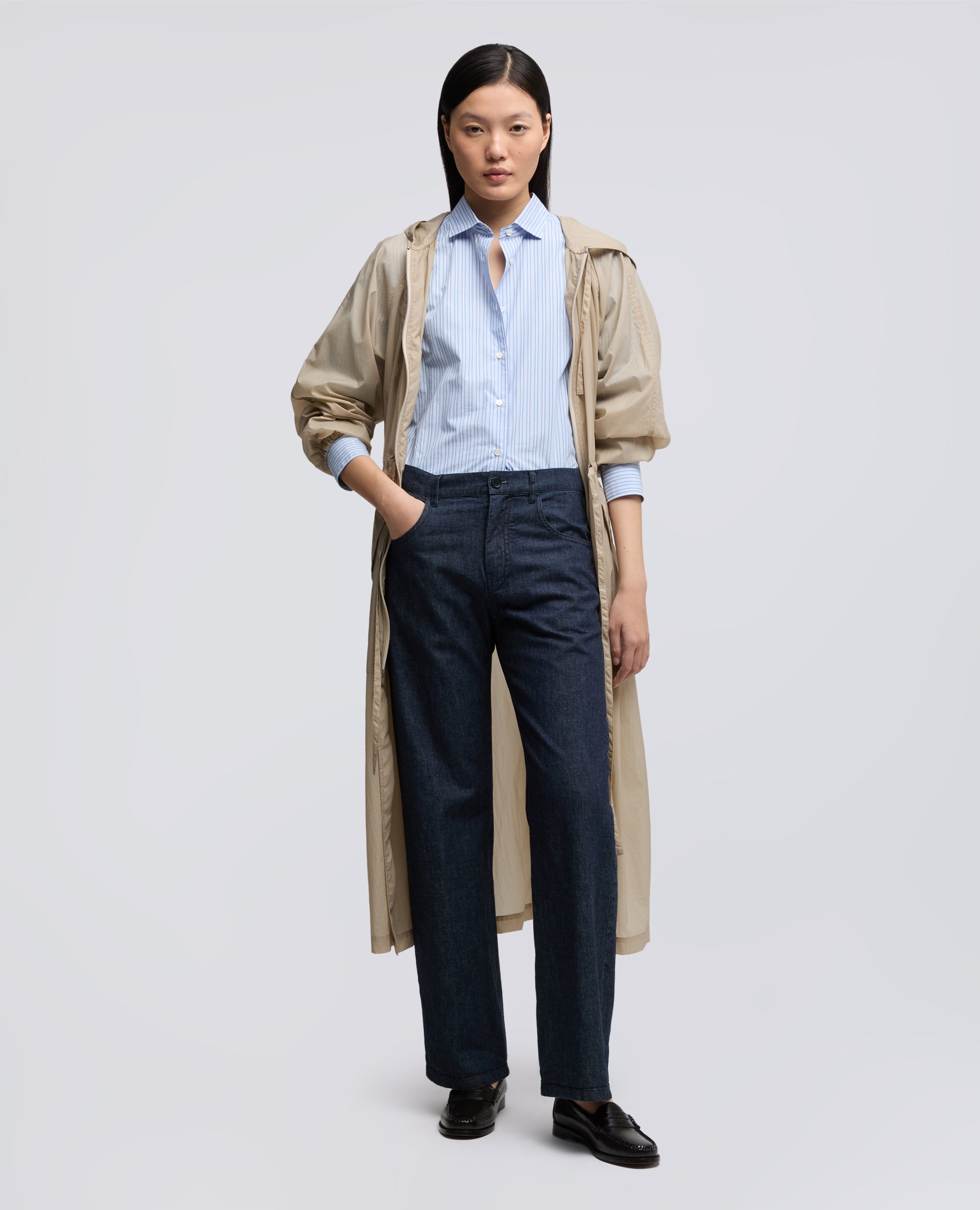 PARKA SFODERATO IN NYLON-SABBIA-SAND-ARENA-SAND-SABLE