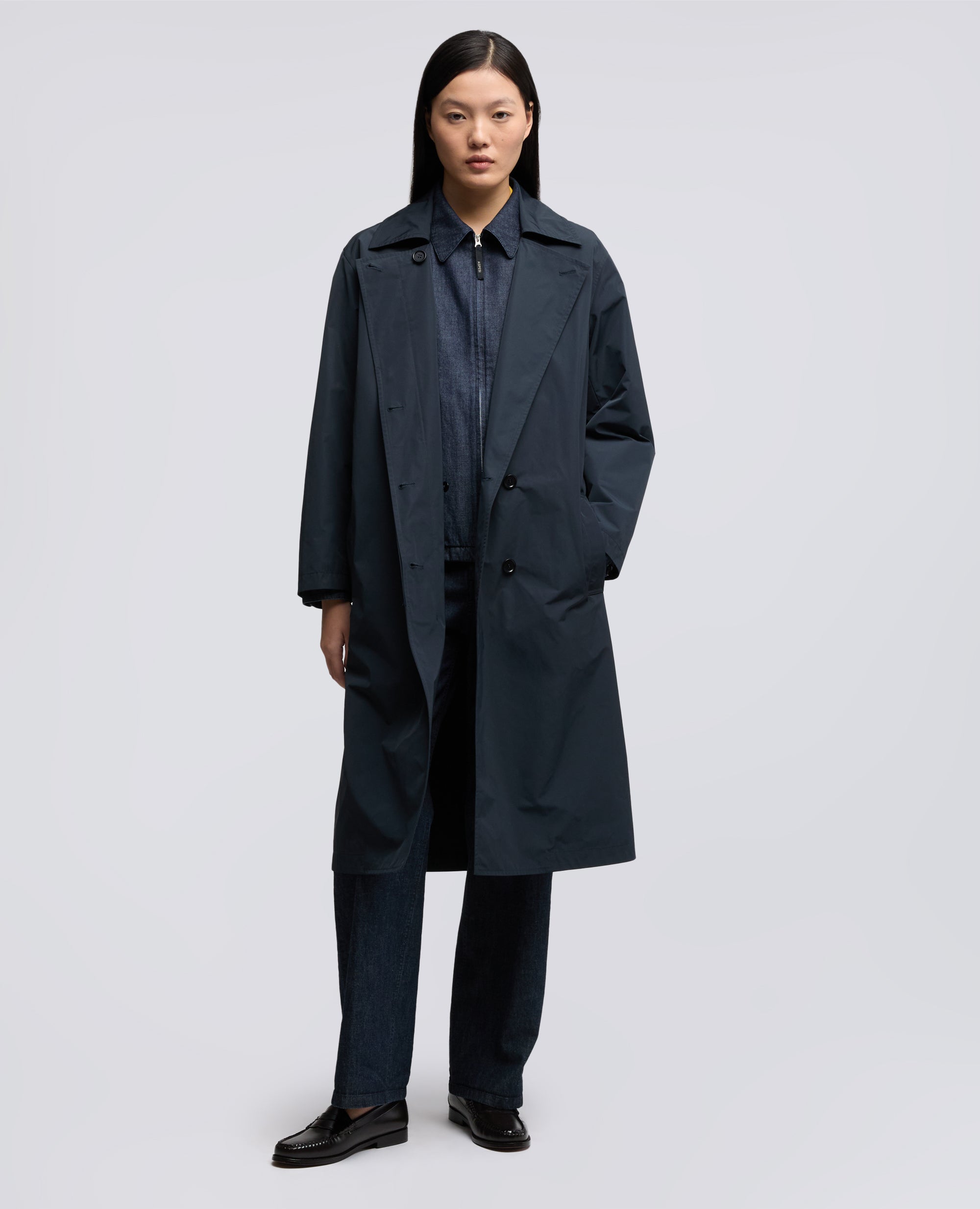 IMPERMEABILE IN TAFFETAS DI POLIESTERE-NAVY-NAVY-AZUL MARINO-NAVY-NAVY