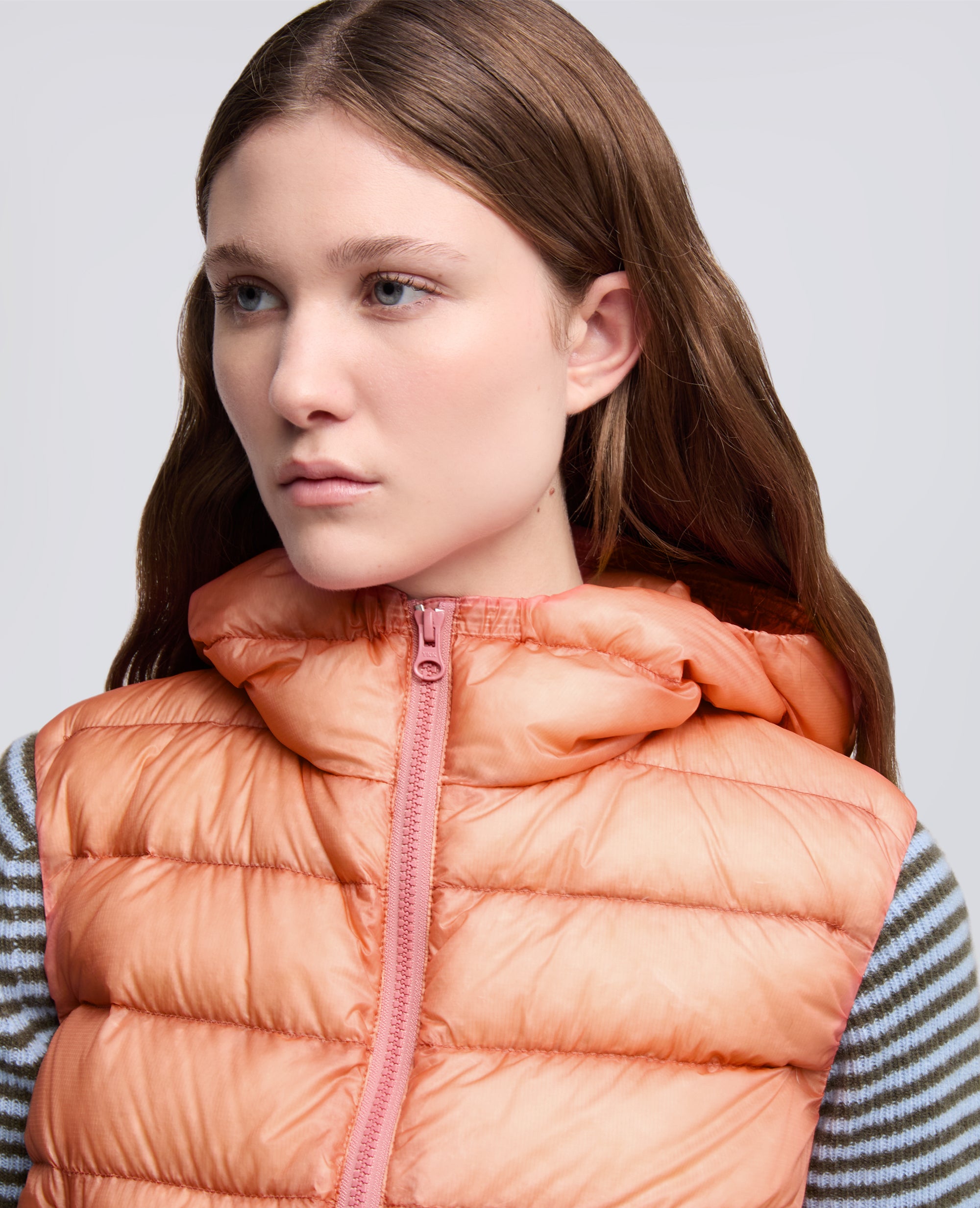 GILET IN NYLON RIPSTOP ULTRALIGHT-ROSA ANTICO-POWDER PINK-ROSA ANTICO-ROSA ANTICO-ROSA ANTICO