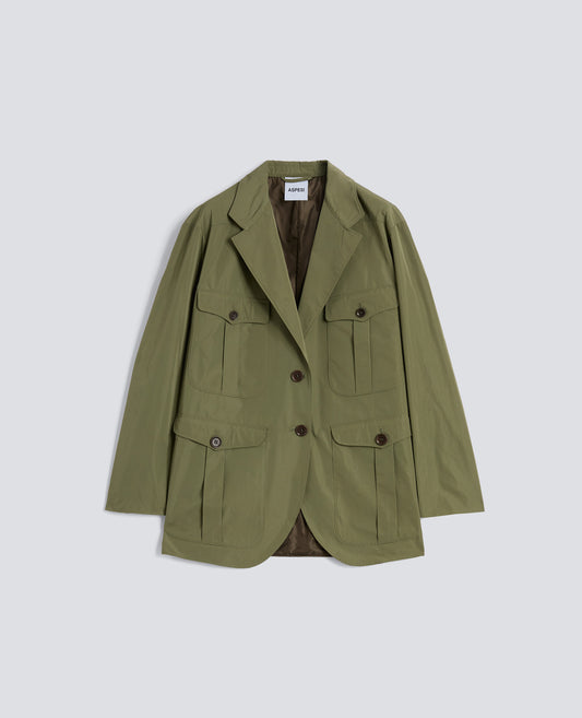 GIACCA IN TAFFETAS-VERDE-GREEN-VERDE-GRUN-VERT