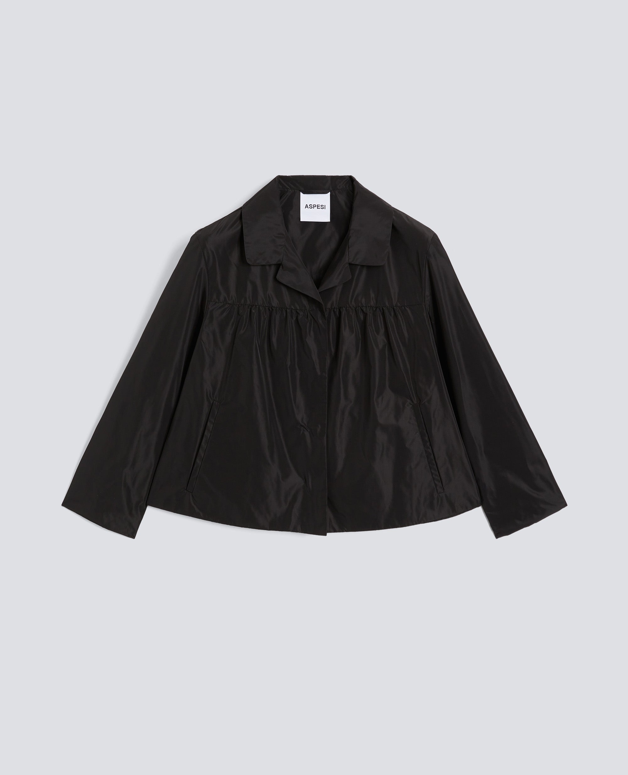 GIACCA IN POLIESTERE TECNICO FODERATA IN NYLON-NERO-BLACK-NEGRO-SCHWARZ-NOIR